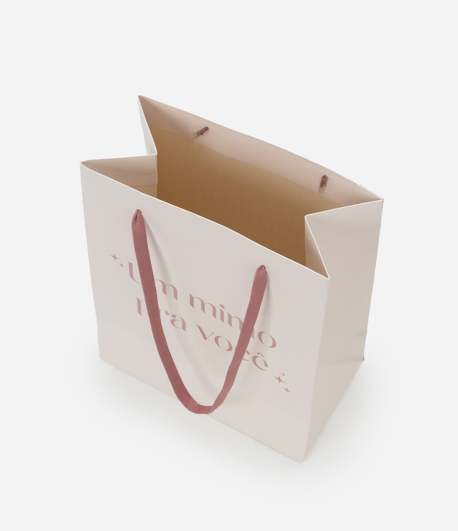 Embalagem de Presente Pequena Estampa Um Mimo Para Você Off White 3