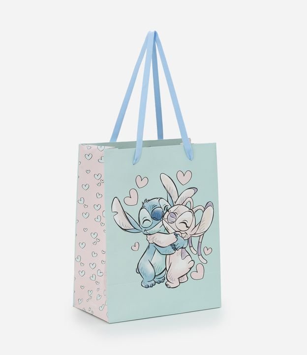 Embalagem de Presente Pequena com Estampa Stitch e Angel