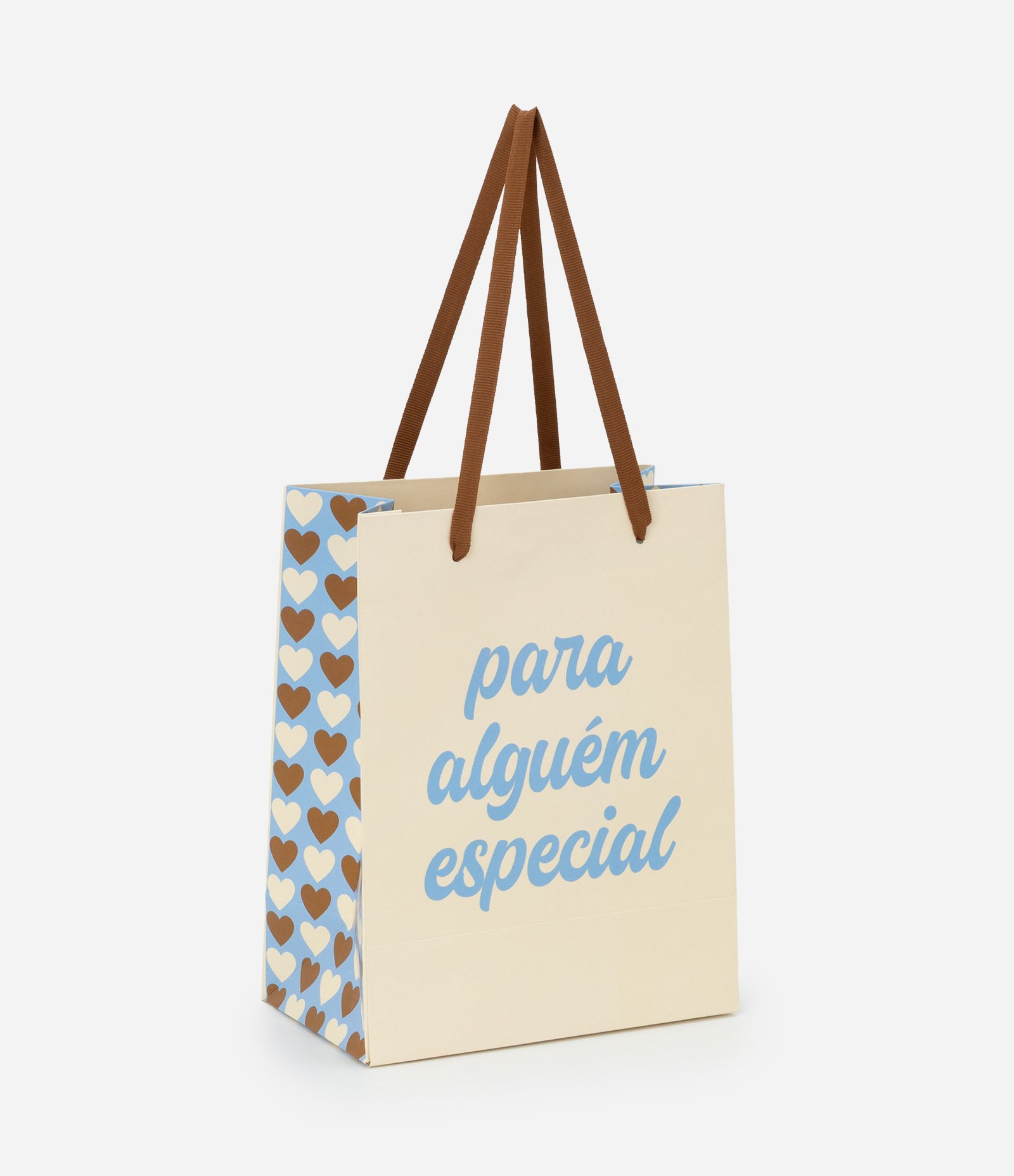 Embalagem de Presente com Estampa Lettering Para Alguém Especial Bege 1