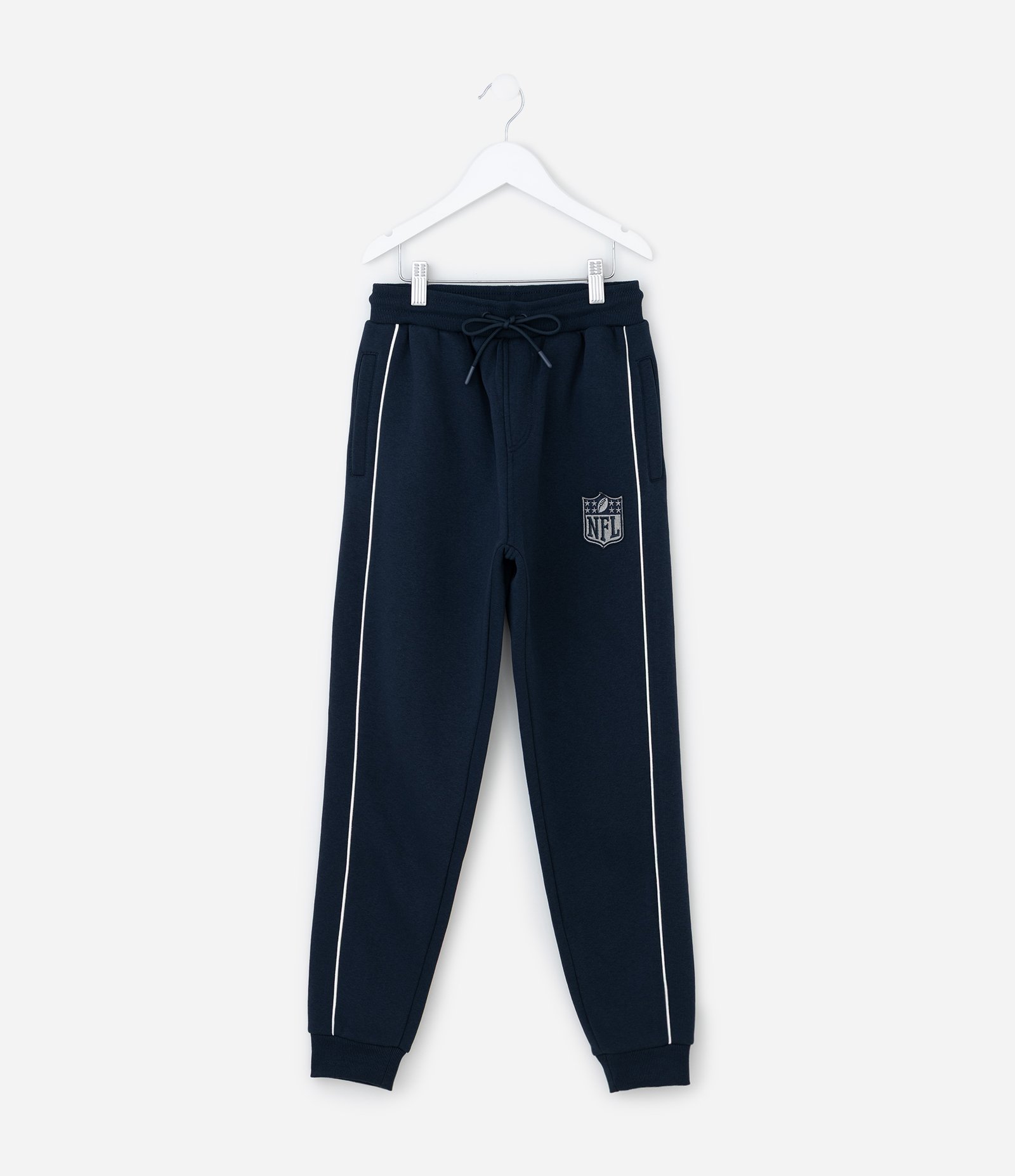 Calça Infantil em Moletom com Bordado NFL – Tam 5 a 14 Anos Azul Marinho 2