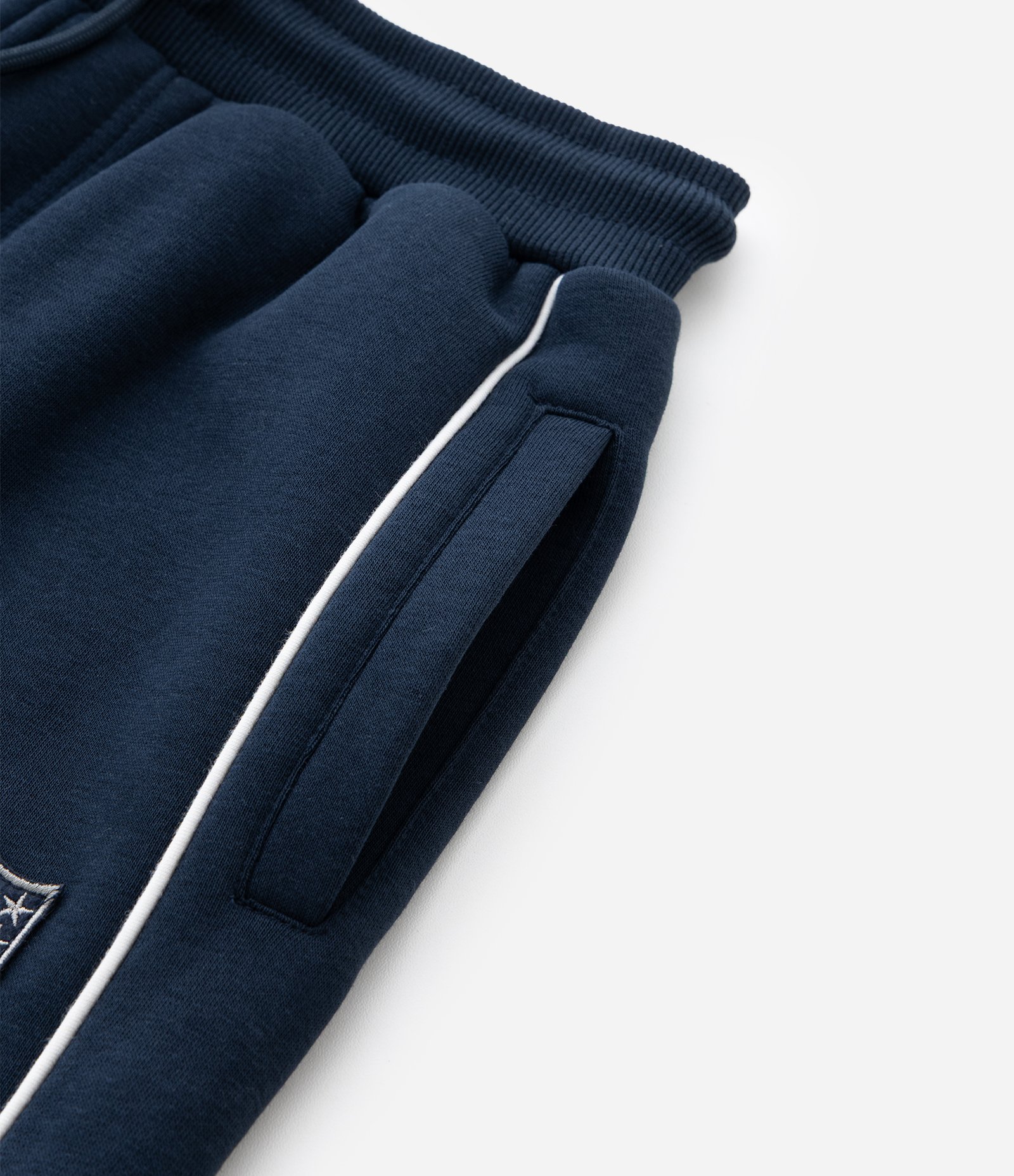 Calça Infantil em Moletom com Bordado NFL – Tam 5 a 14 Anos Azul Marinho 7