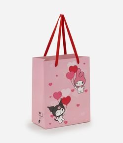 Embalagem de Presente Pequena com Estampa Kuromi e My Melody