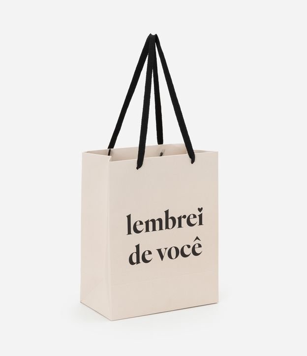 Embalagem de Presente Pequena com Estampa Lembrei de Você