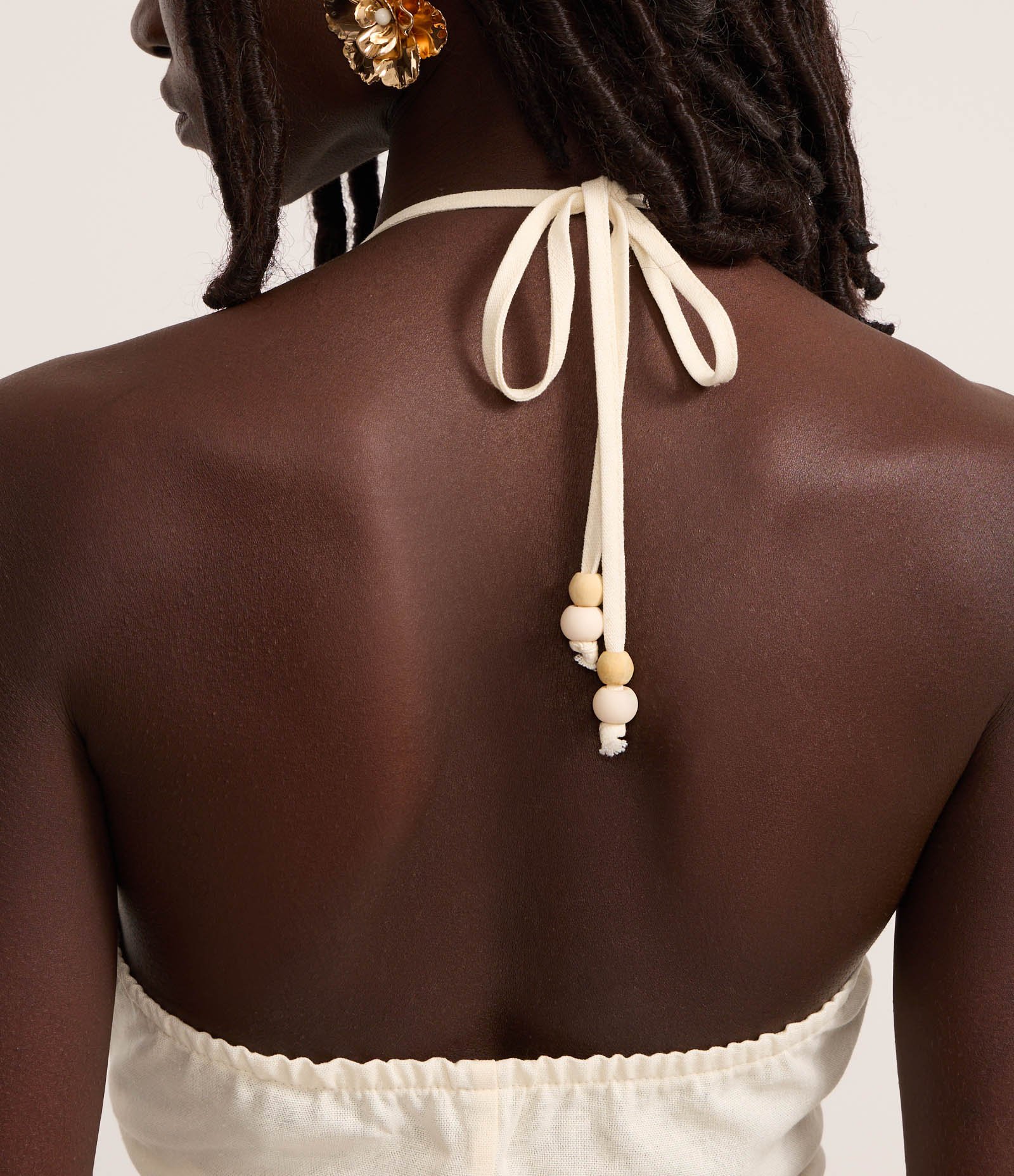 Blusa Colete Frente Única em Viscolinho Branco 4