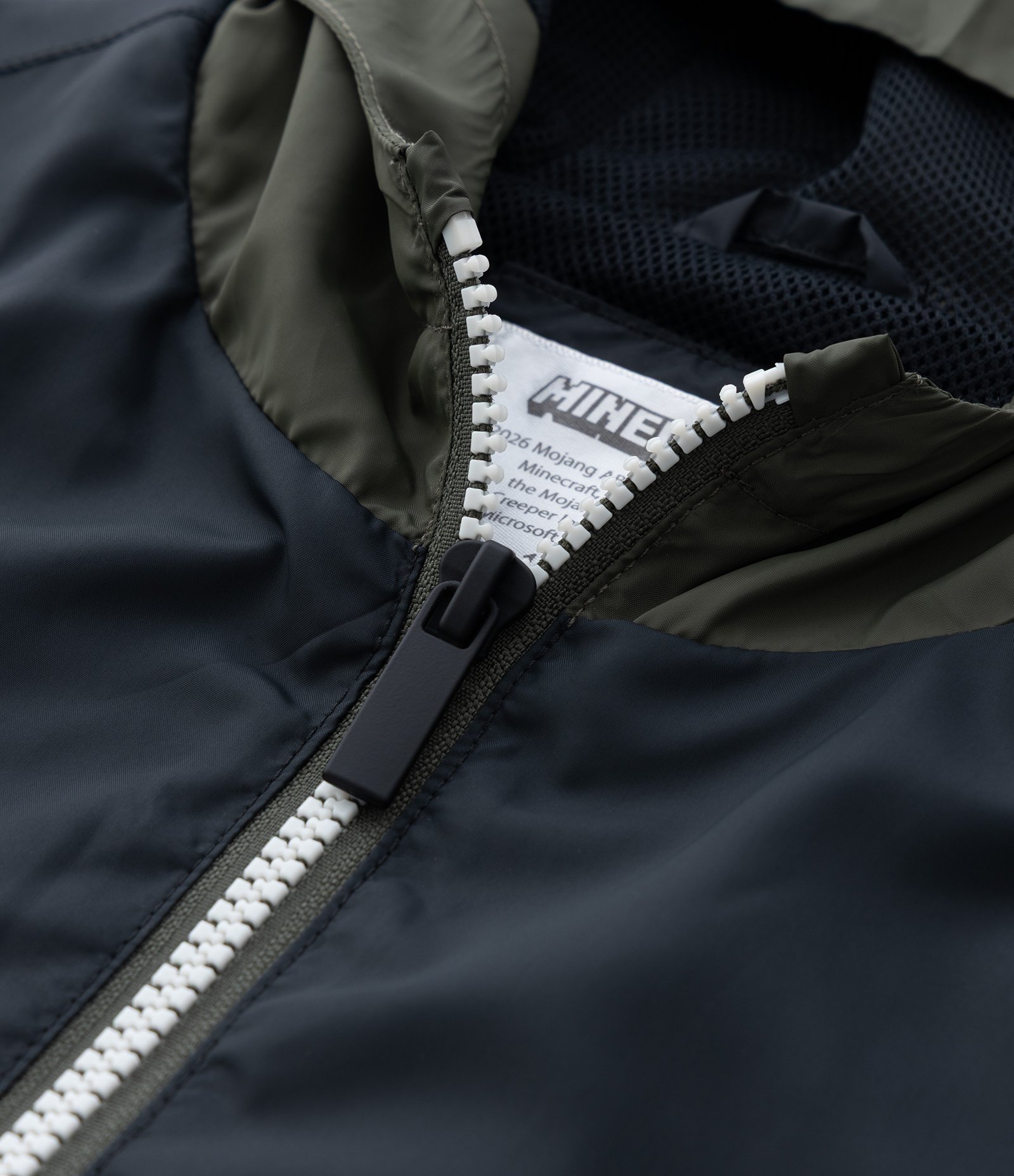 Jaqueta Infantil Quebra Vento com Estampa Minecraft – Tam 5 a 14 Anos Preto 5