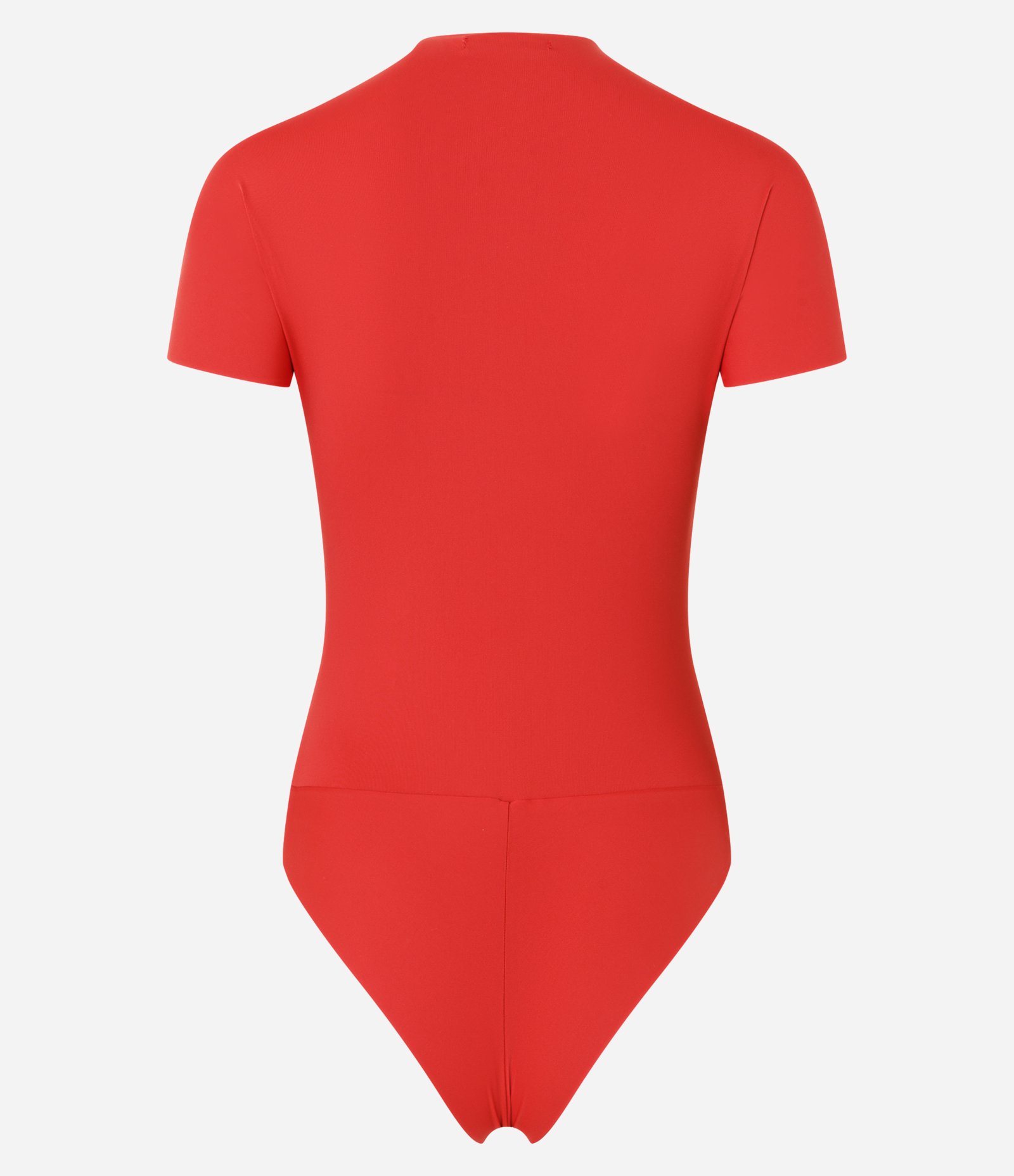 Body em Microfibra com Golinha Média Vermelho Alaranjado 7