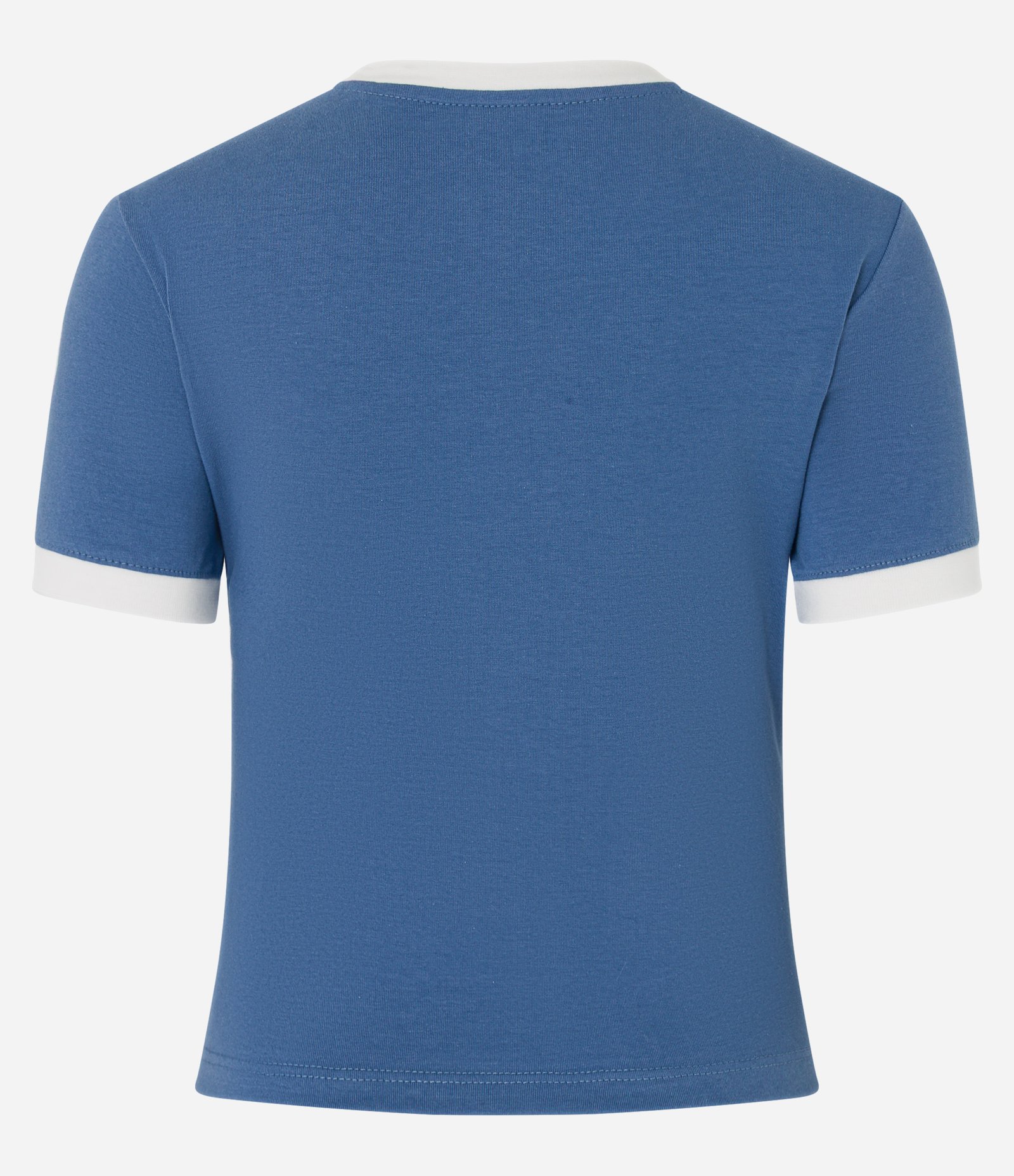 Camiseta New T-shirt com Viés Contrastante e Estampa Italy Azul 5