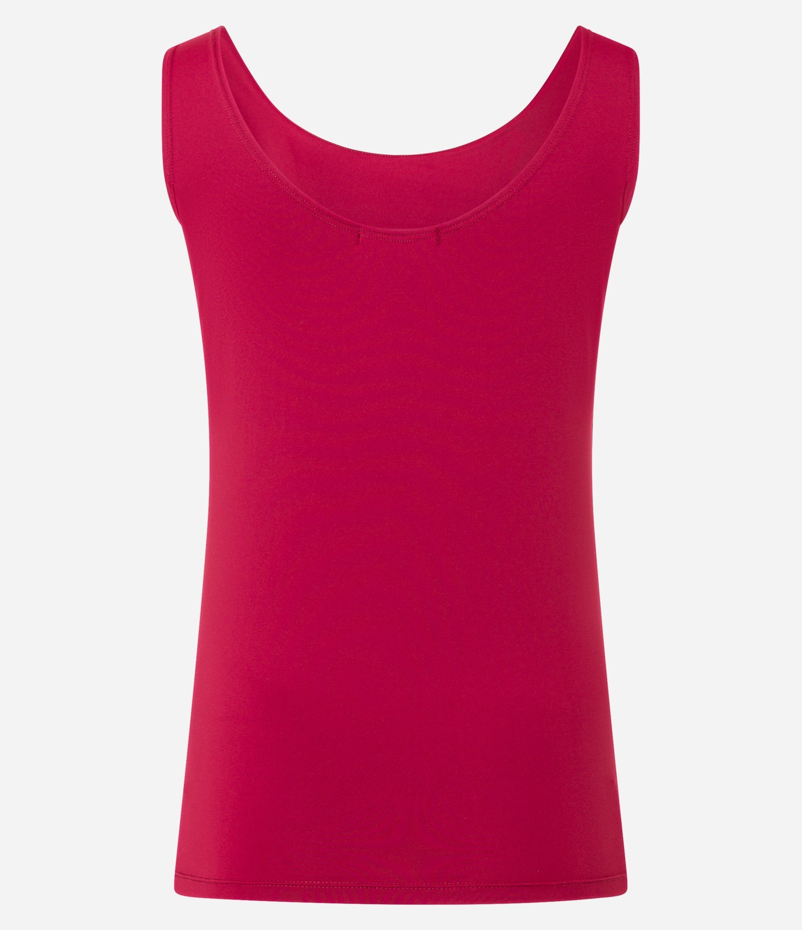 Blusa em Poliamida com Decote U e Alça Larga Vermelho Vinho 2