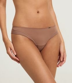 Calcinha Biquíni Fio Duplo em Microfibra com Cava Texturizada