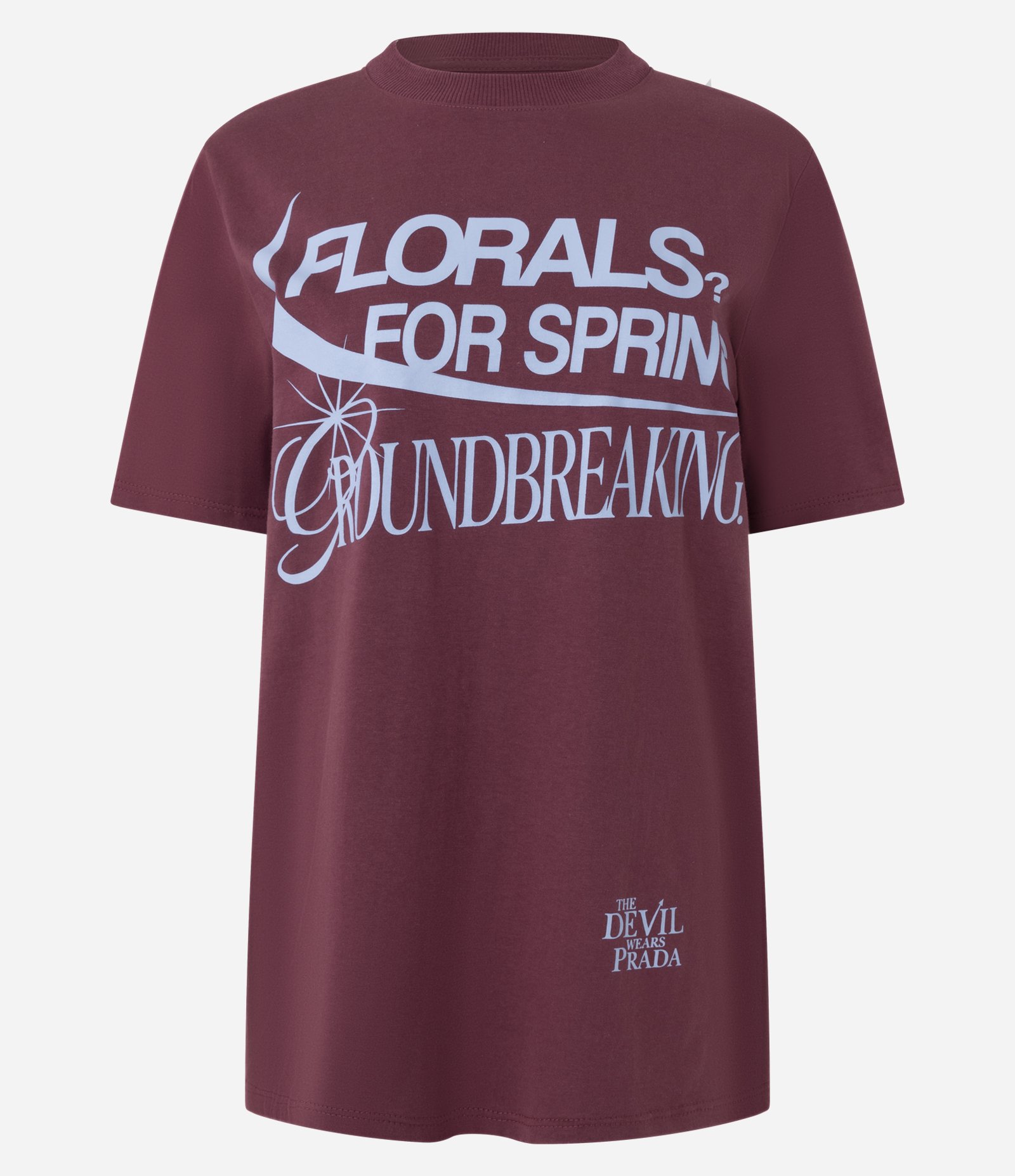 Camiseta T-shirt Com Estampa Lettering do Diabo Veste Prada Vermelho 5