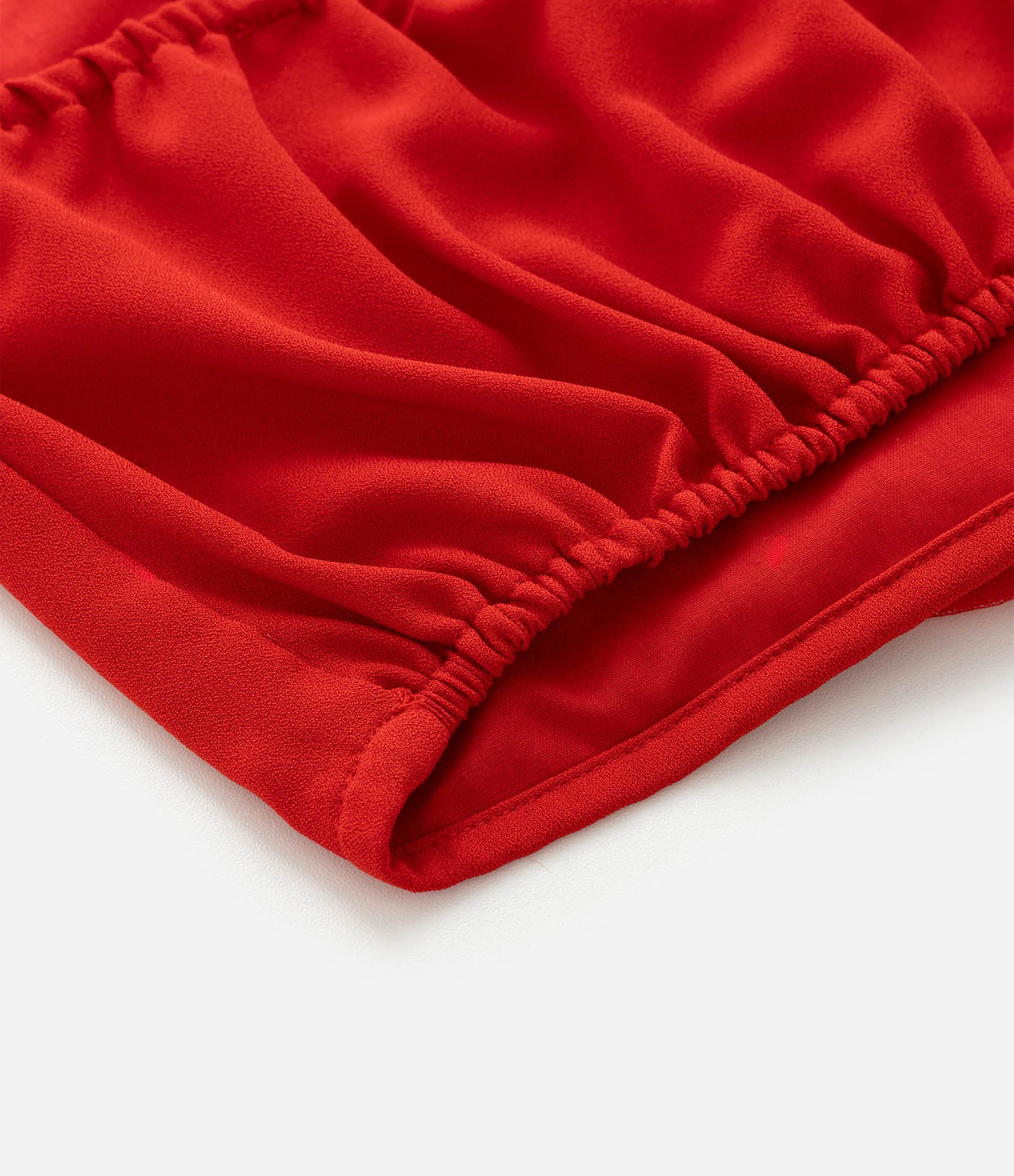 Blusa Infantil Cropped em Tule com Coração Aplicado - Tam 5 a 14 Anos Vermelho 4