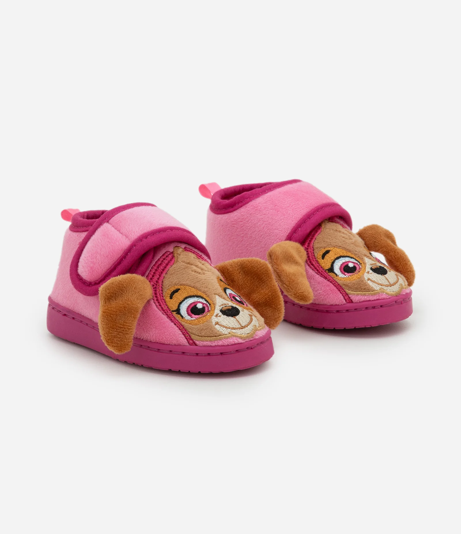 Pantufa Infantil em Fleece com Estampa Skye Patrulha Canina – Tam 21/22 a 27/28 Rosa 1