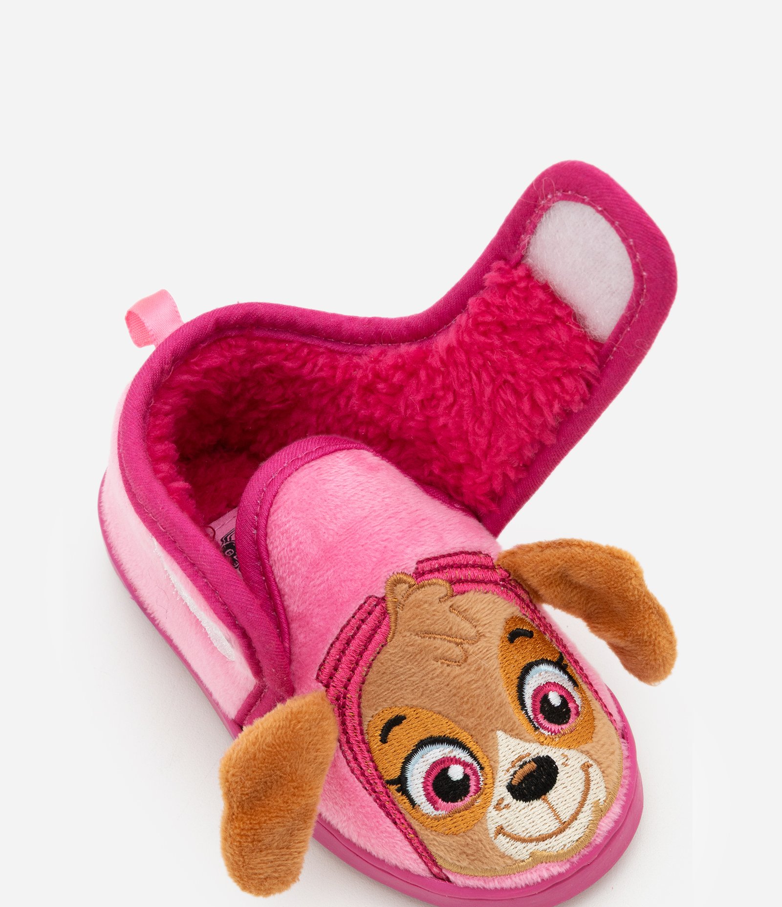 Pantufa Infantil em Fleece com Estampa Skye Patrulha Canina – Tam 21/22 a 27/28 Rosa 5