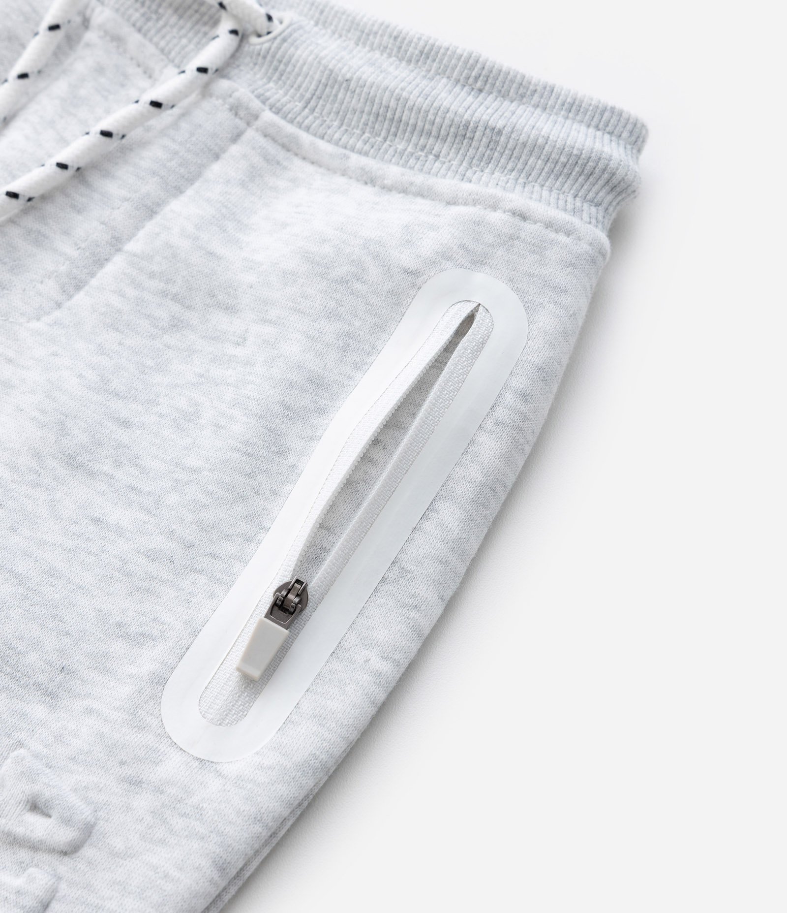 Calça Infantil em Moletom com Lettering Embossed – Tam 1 a 5/6 Anos Cinza Claro 5