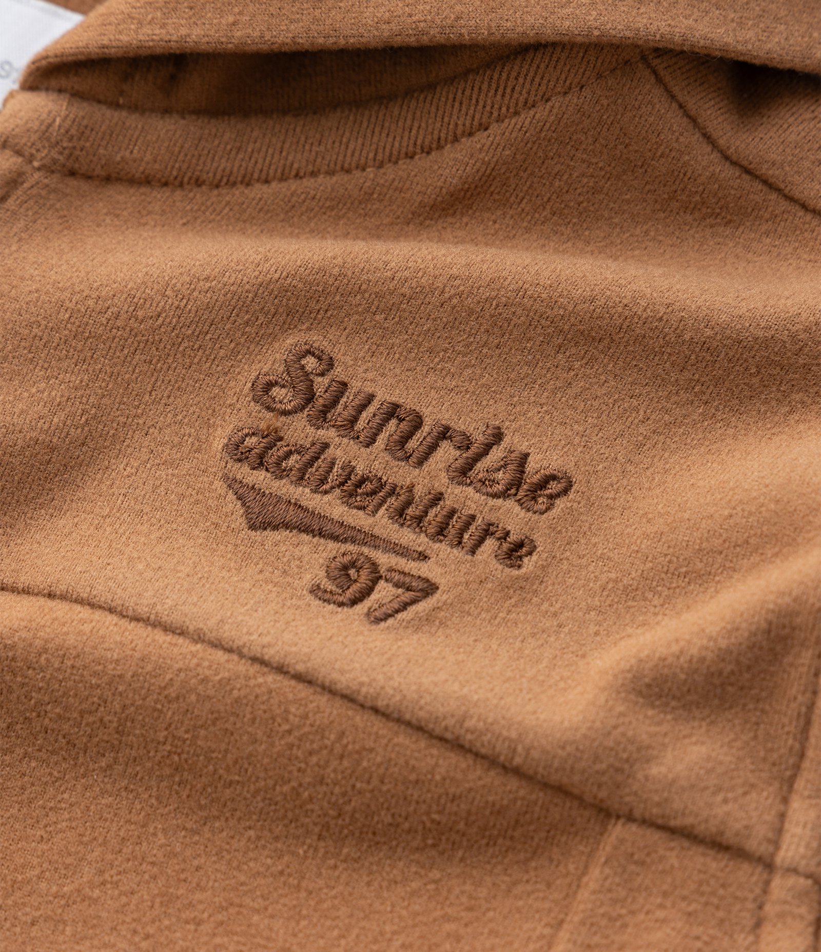 Casaco Infantil em Polar Fleece com Capuz e Bordado – Tam 1 a 5/6 Anos Caramelo 7