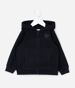 Casaco Infantil em Polar Fleece com Capuz e Bordado – Tam 1 a 5/6 Anos