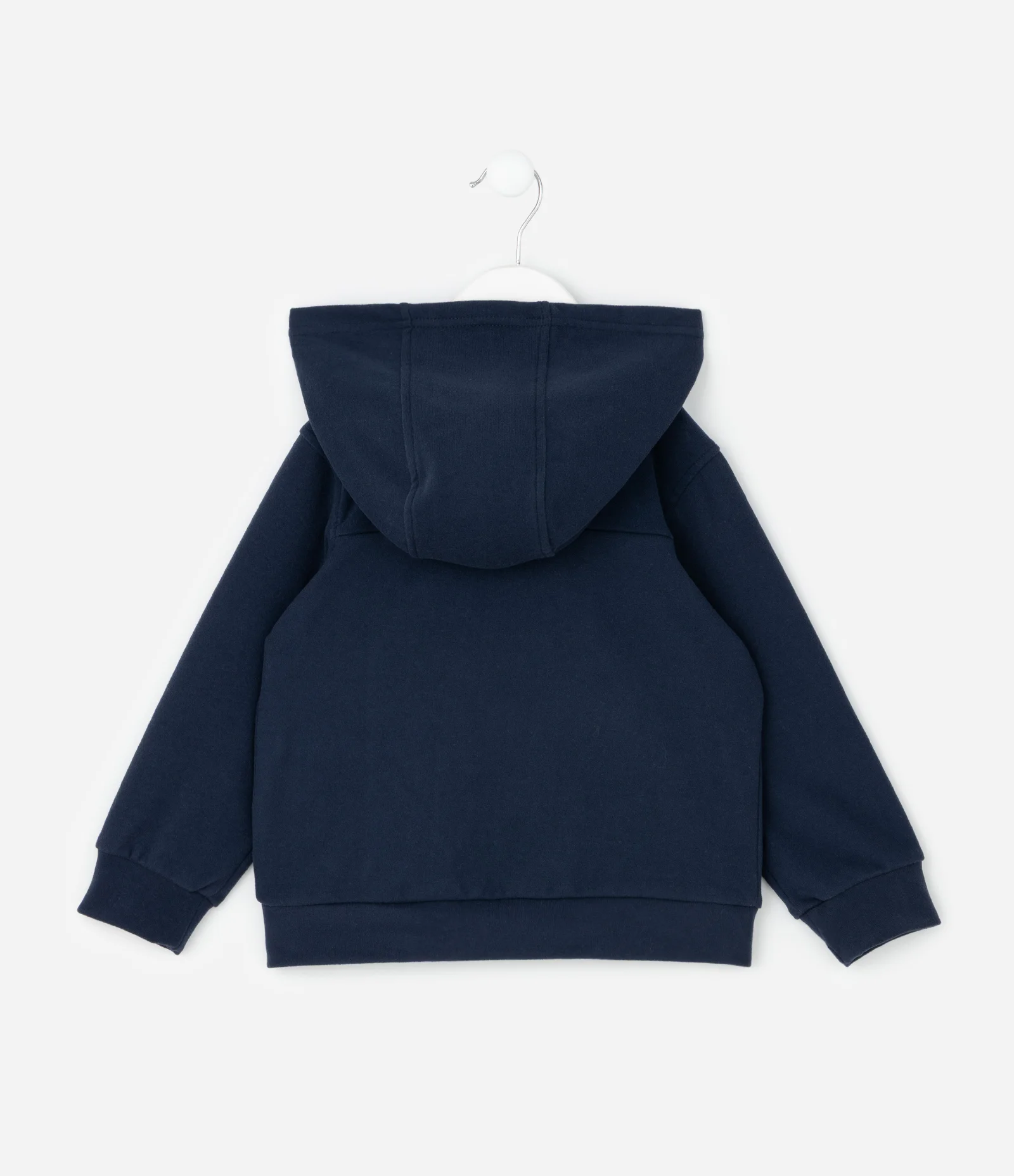 Casaco Infantil em Polar Fleece com Capuz e Bordado – Tam 1 a 5/6 Anos Azul Marinho 2