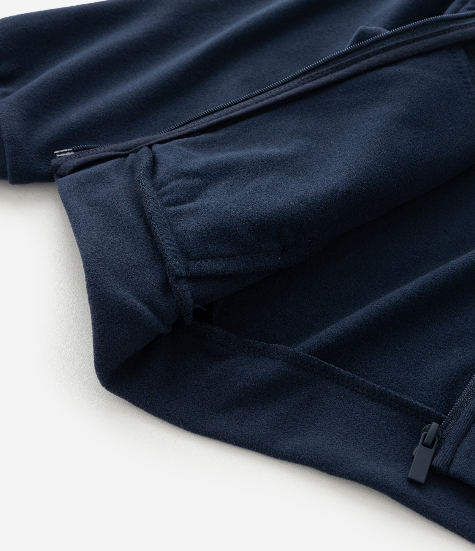 Casaco Infantil em Polar Fleece com Capuz e Bordado – Tam 1 a 5/6 Anos Azul Marinho 4