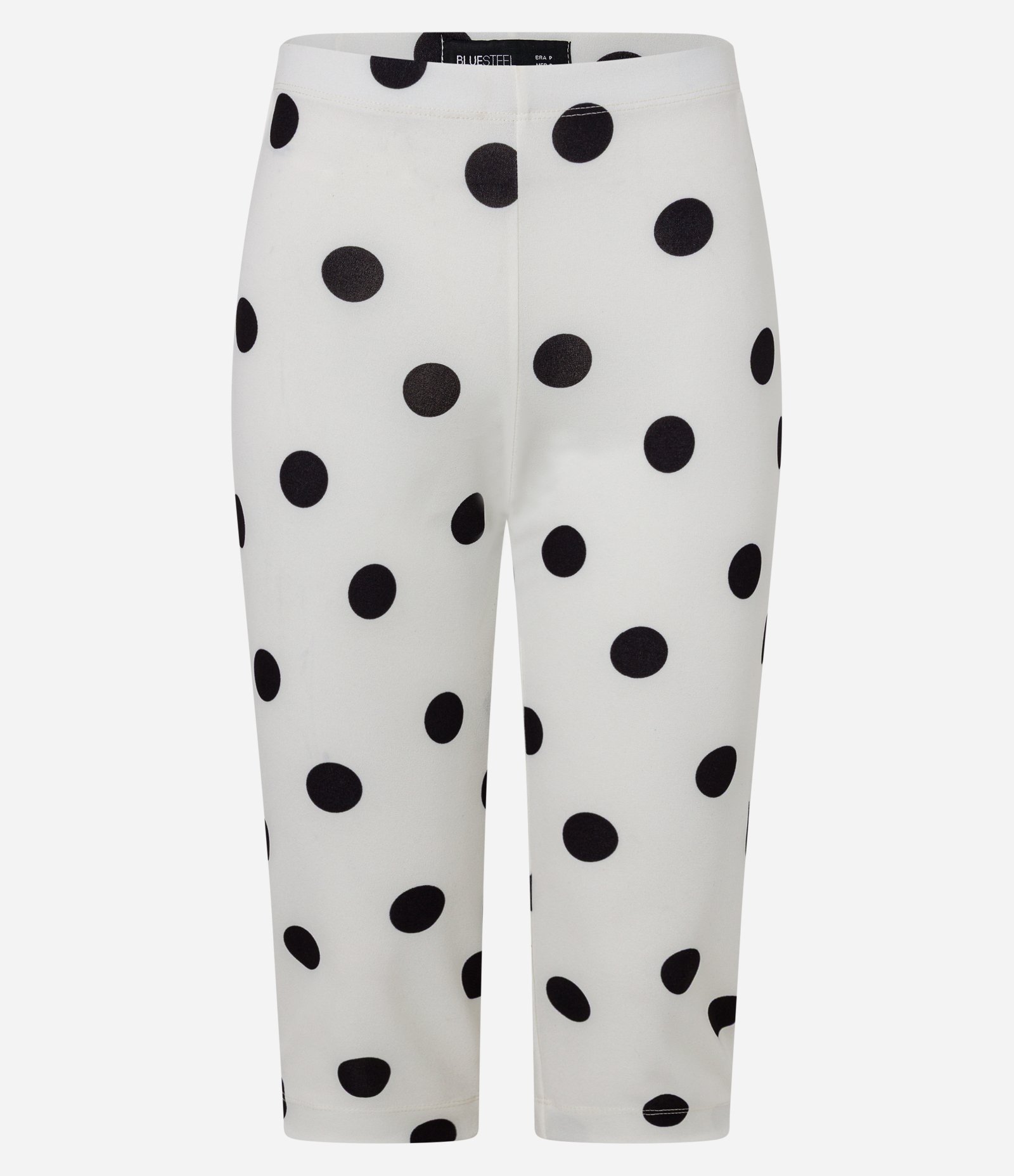 Calça Capri com Elastano e Estampa Poá Branco 5