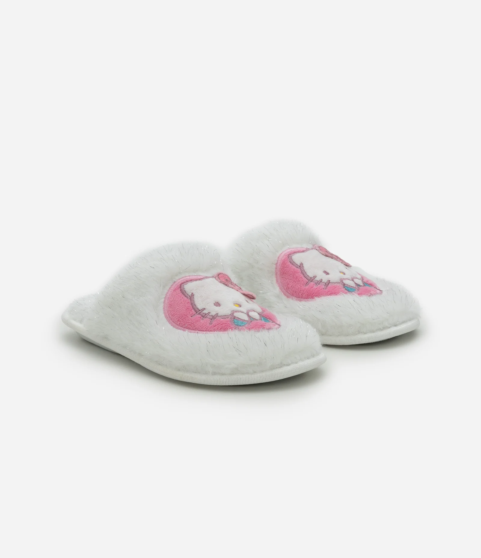 Pantufa Infantil Hello Kitty Soft – Tam 29 a 38 Branco/Rosa 1