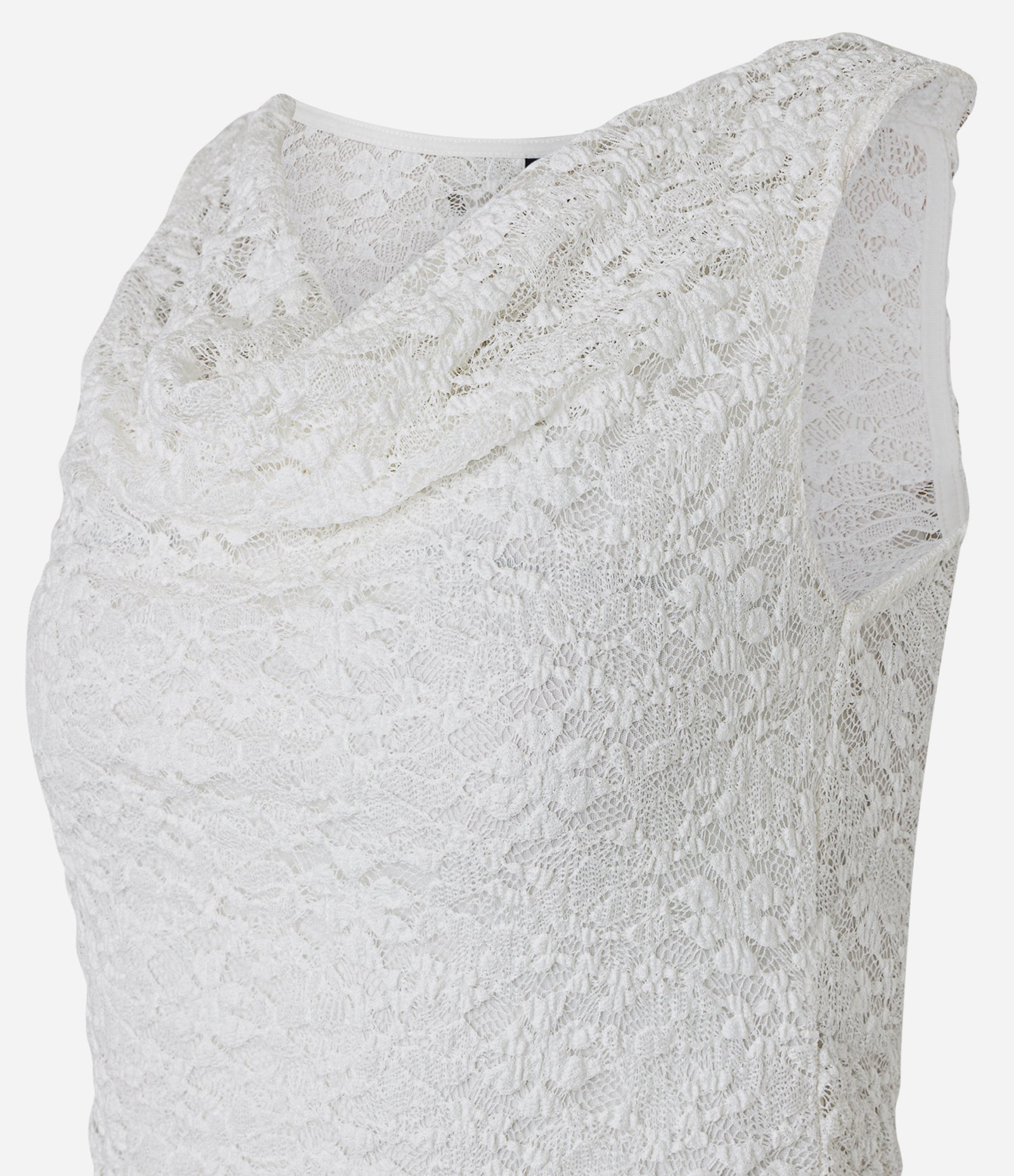 Blusa em Renda com Gola Redonda Branco 7