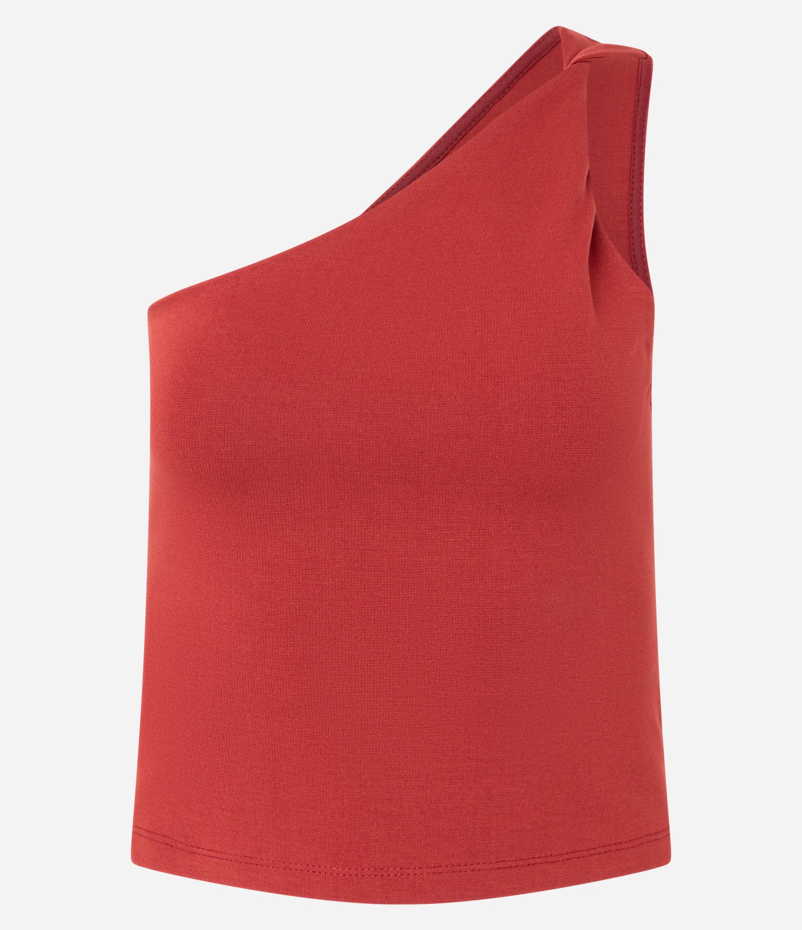 Blusa Ombro Só em Ponto Roma com Detalhe Torcido Vermelho 4