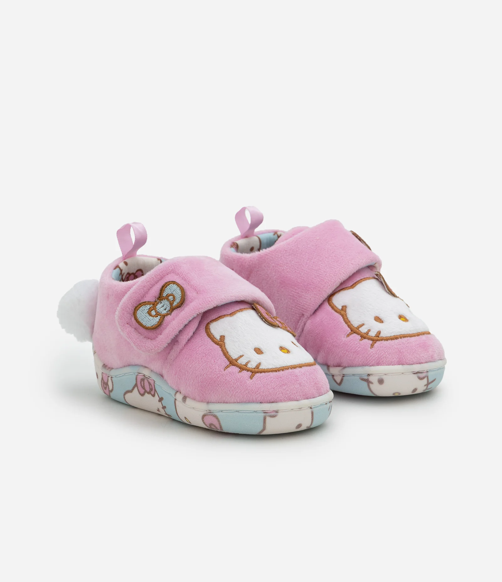 Pantufa Infantil Hello Kitty com Pompom - Tam 19 ao 28 Rosa 1