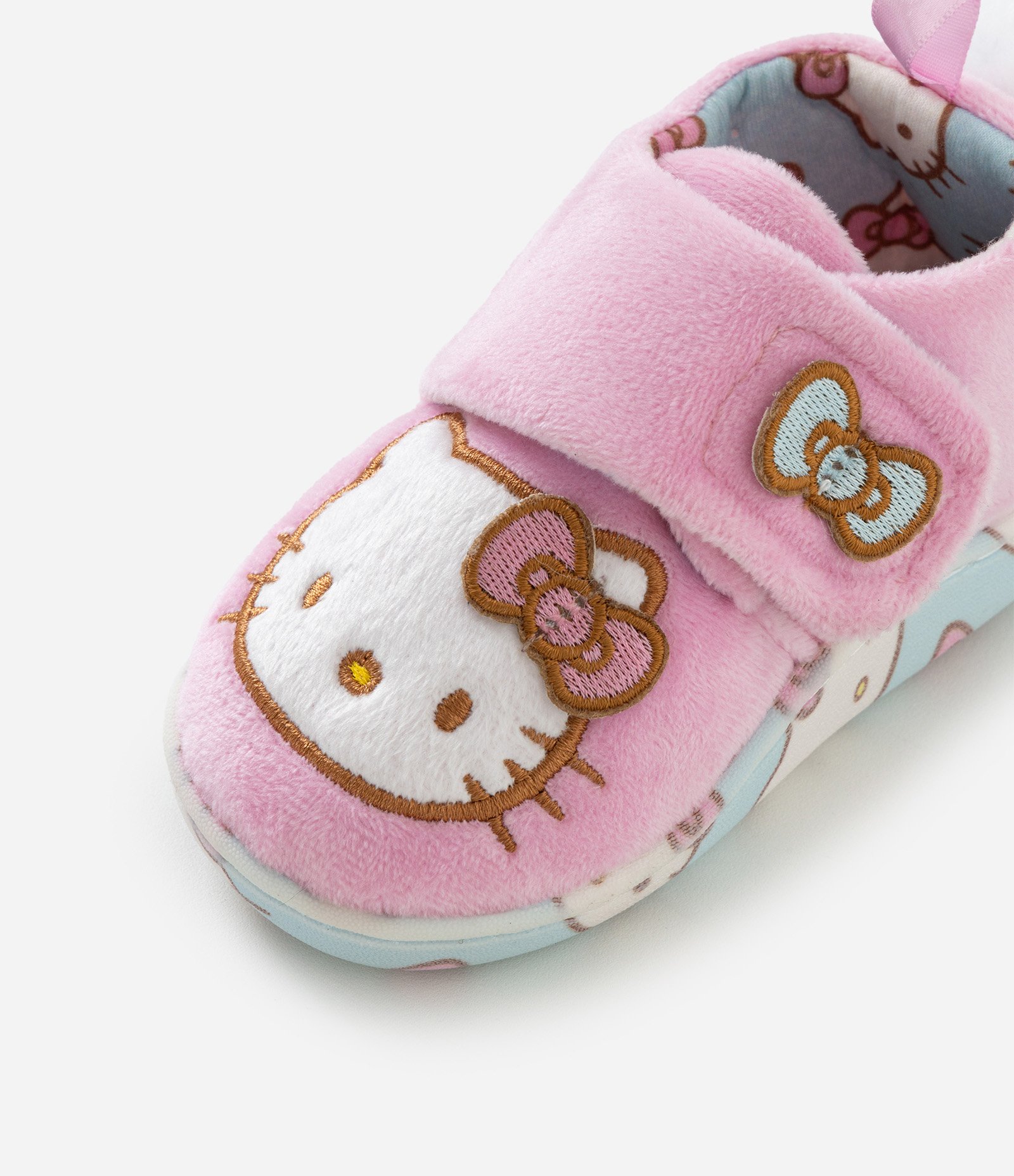 Pantufa Infantil Hello Kitty com Pompom - Tam 19 ao 28 Rosa 6