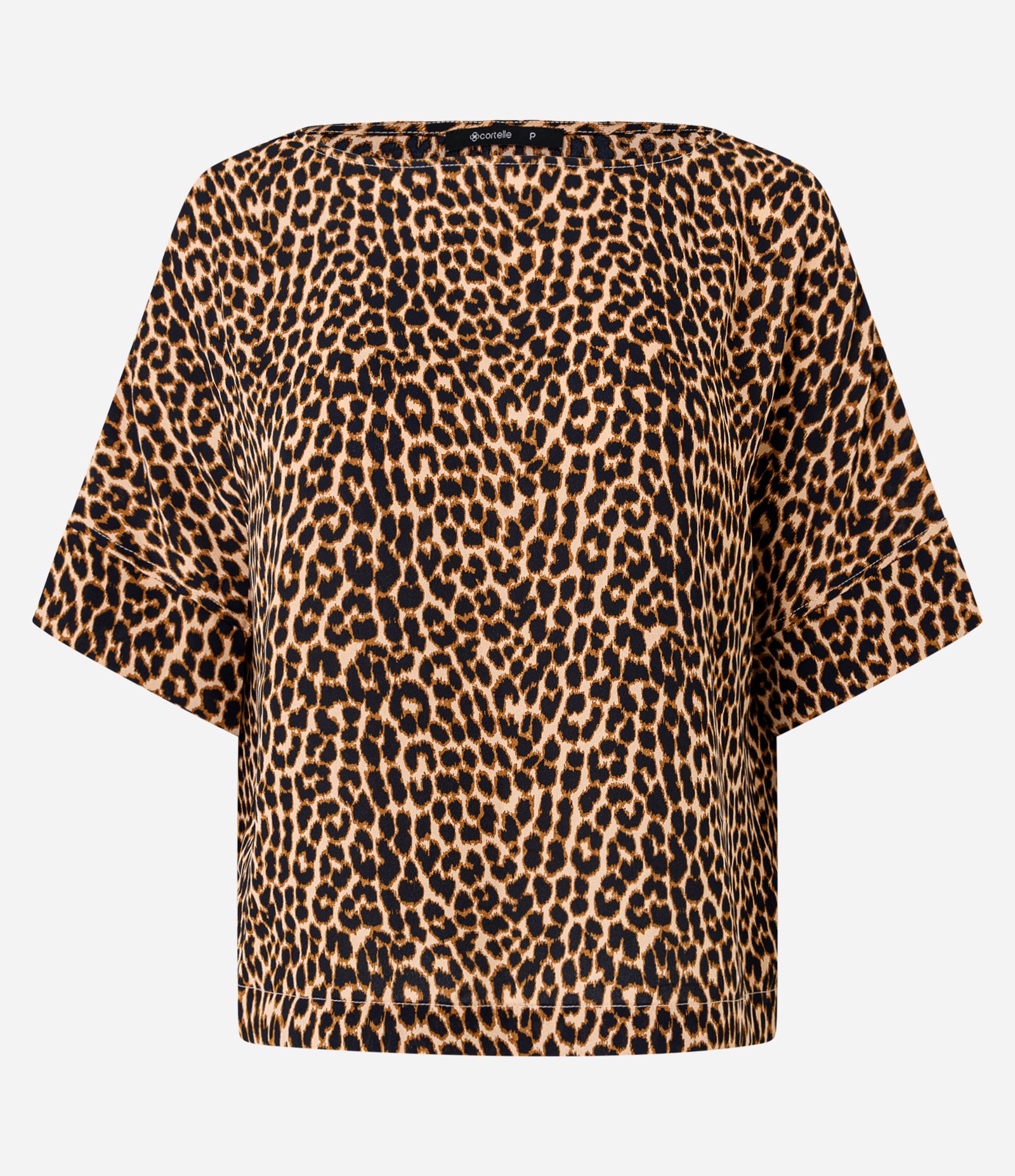 Blusa em Chiffon Animal Print Oncinha Preto 5