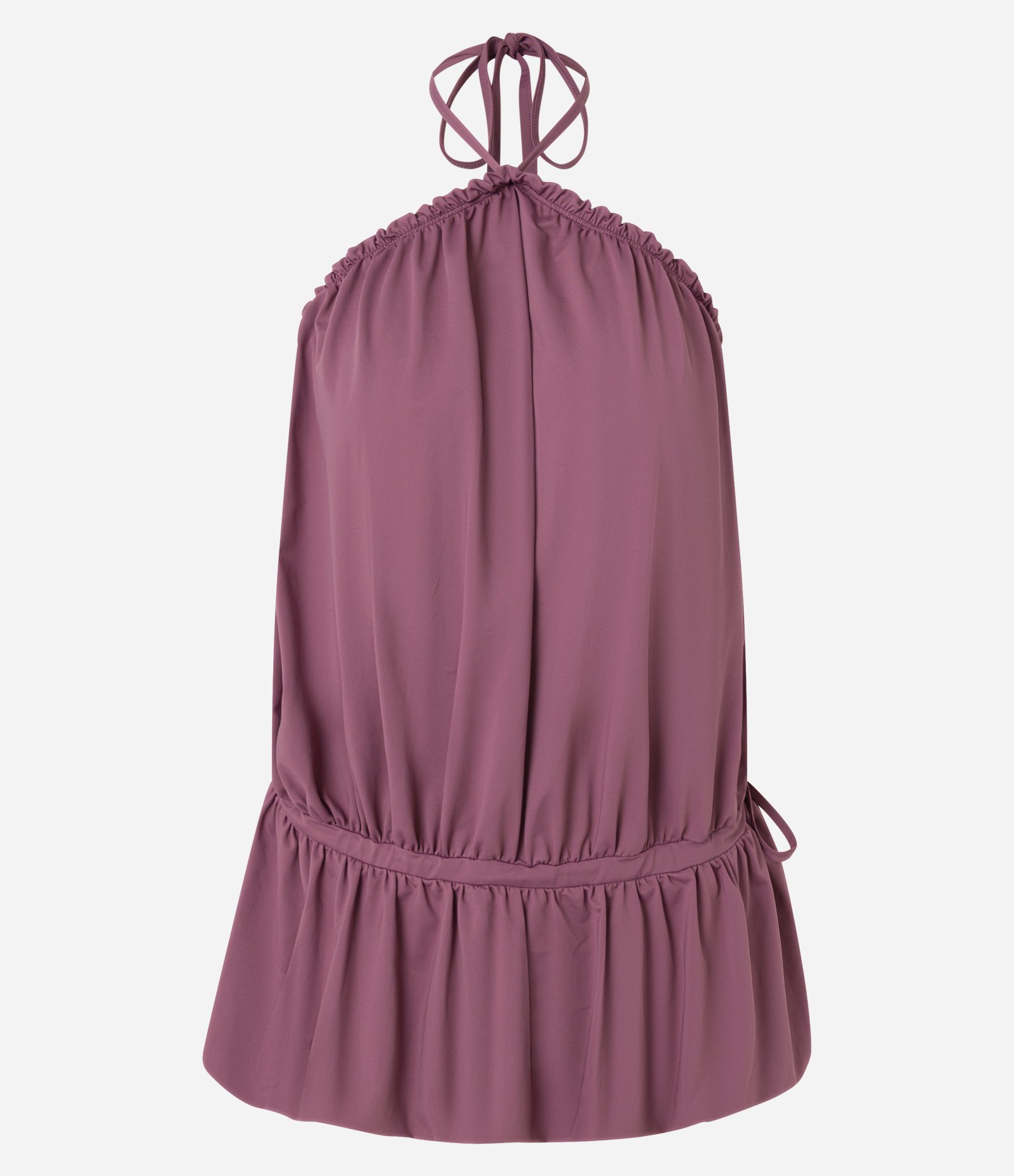 Vestido com Frente Única e Saia Balonê Lilás 5