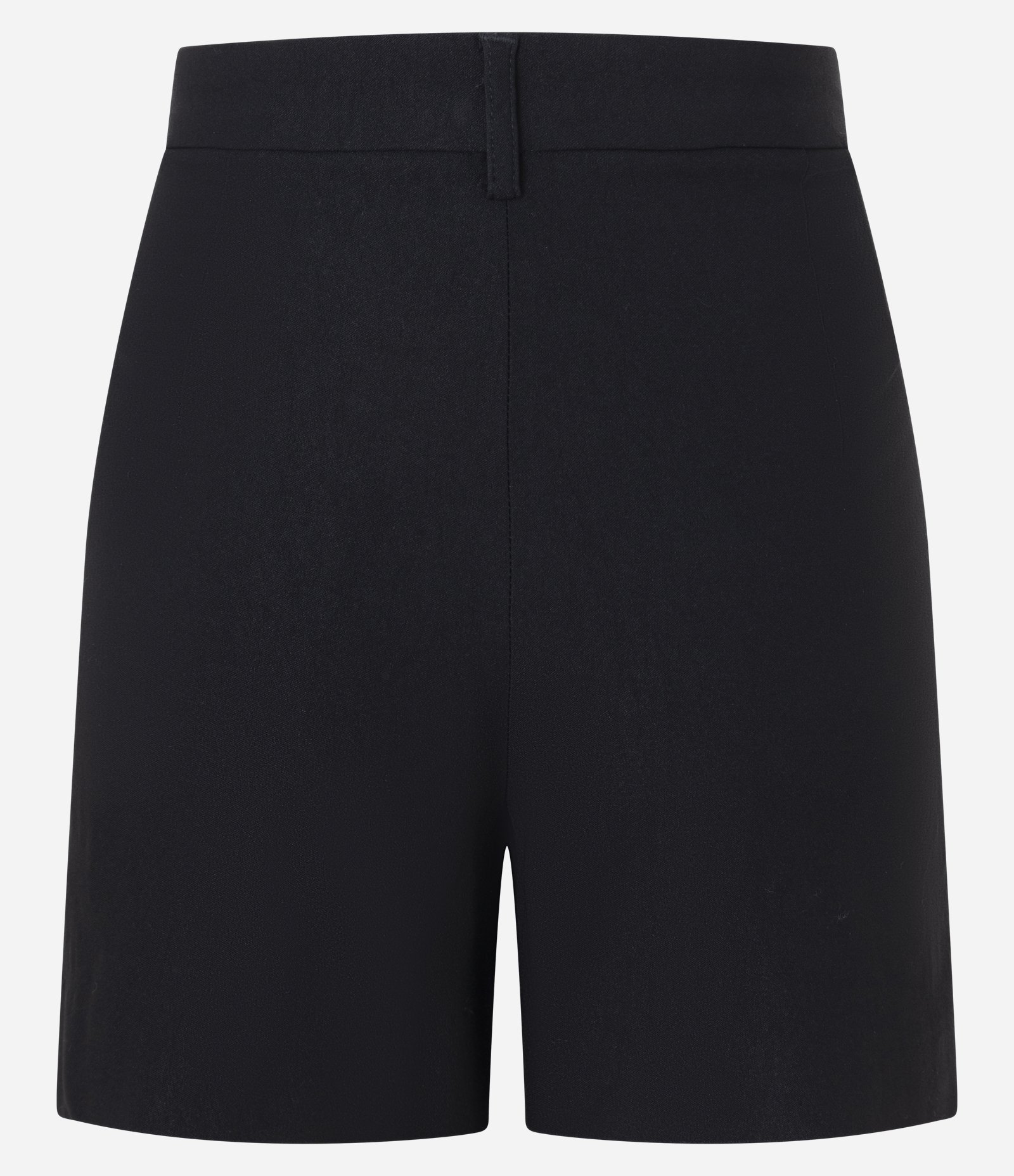 Short Reto Alfaiatado Cintura Alta em Bengaline Preto 2