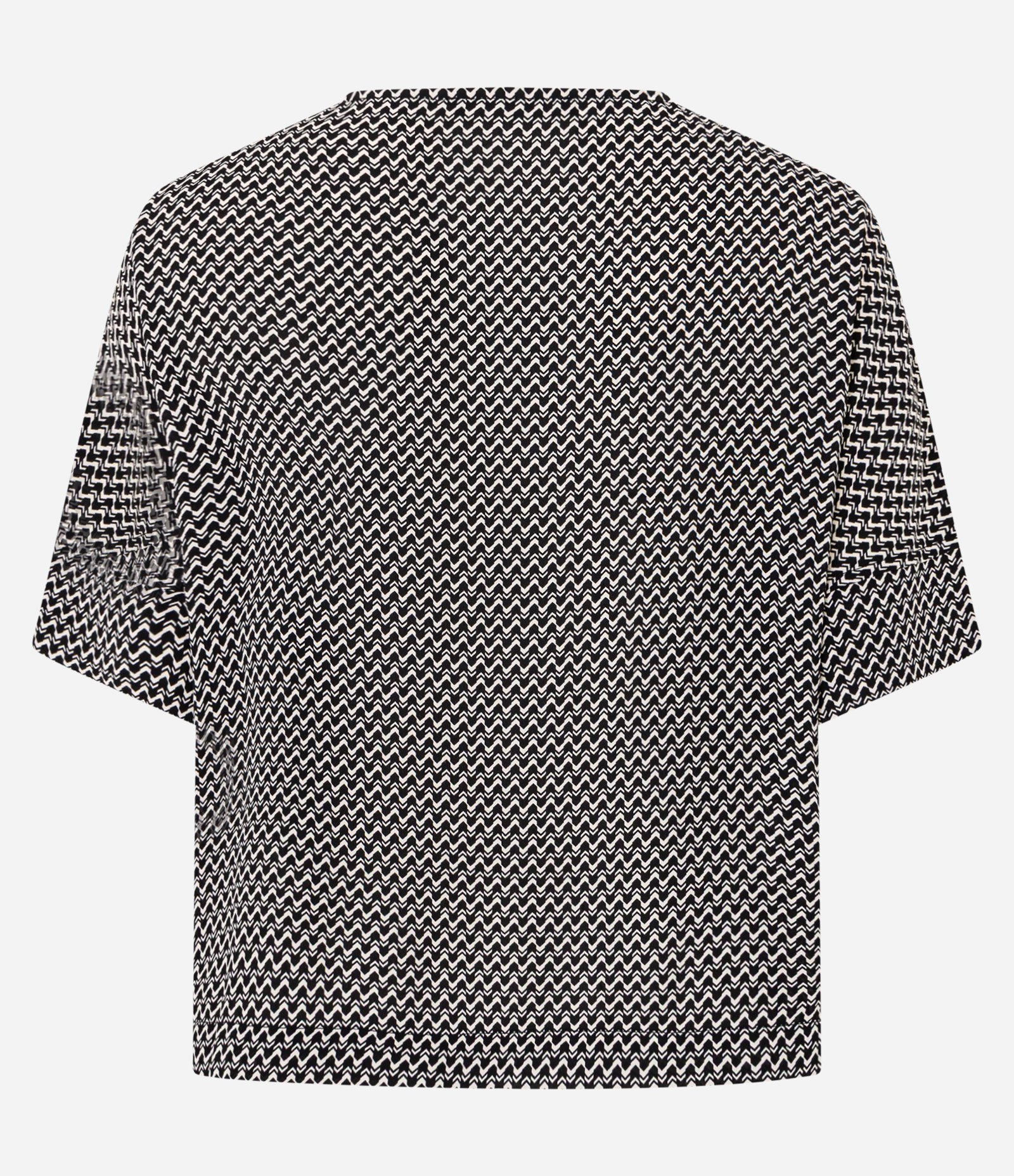 Blusa em Chiffon Pied-de-poule Preto 6