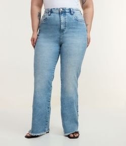 Calça Skinny em Jeans com Barra Desfiada Curve & Plus Size