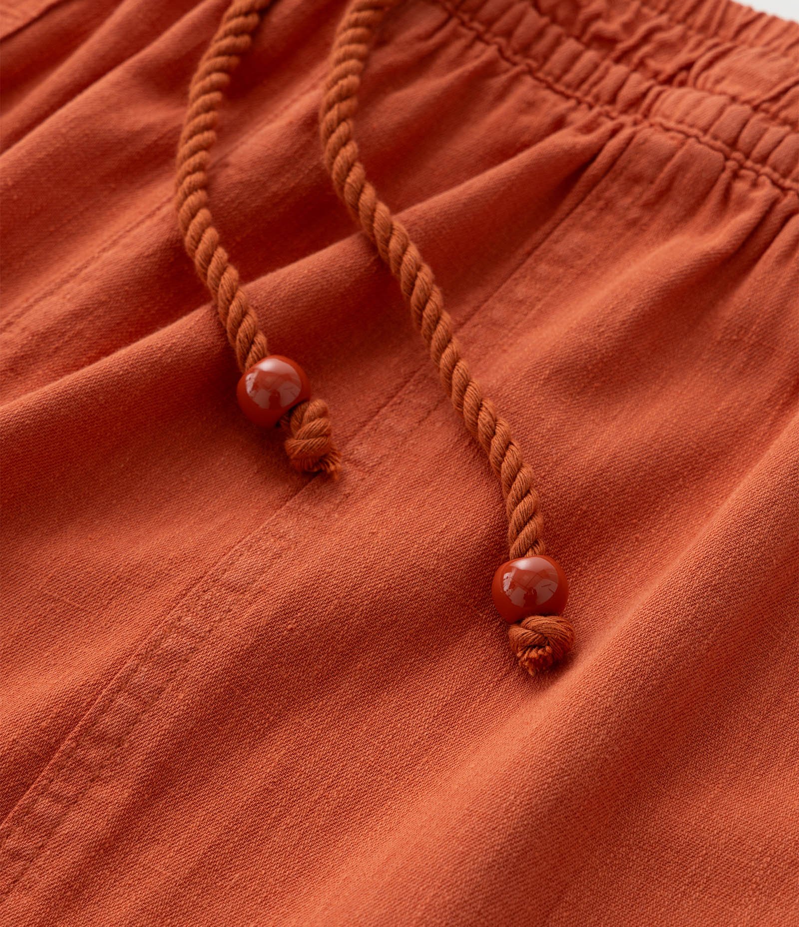 Short Comfy em Sarja com Amarração no Cós e Bolsos Curve & Plus Size Telha 8