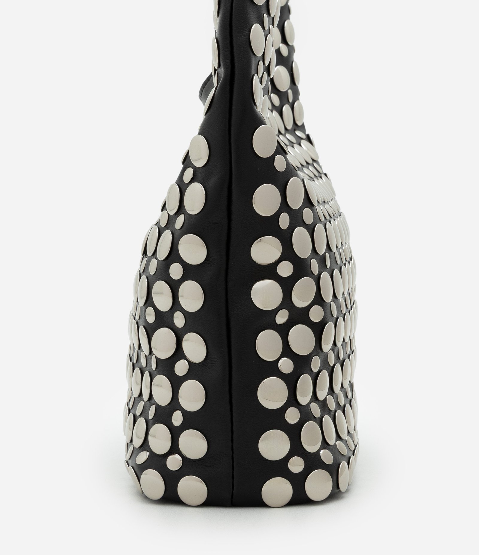 Bolsa Hobo com Studs Contrastantes Preto 3
