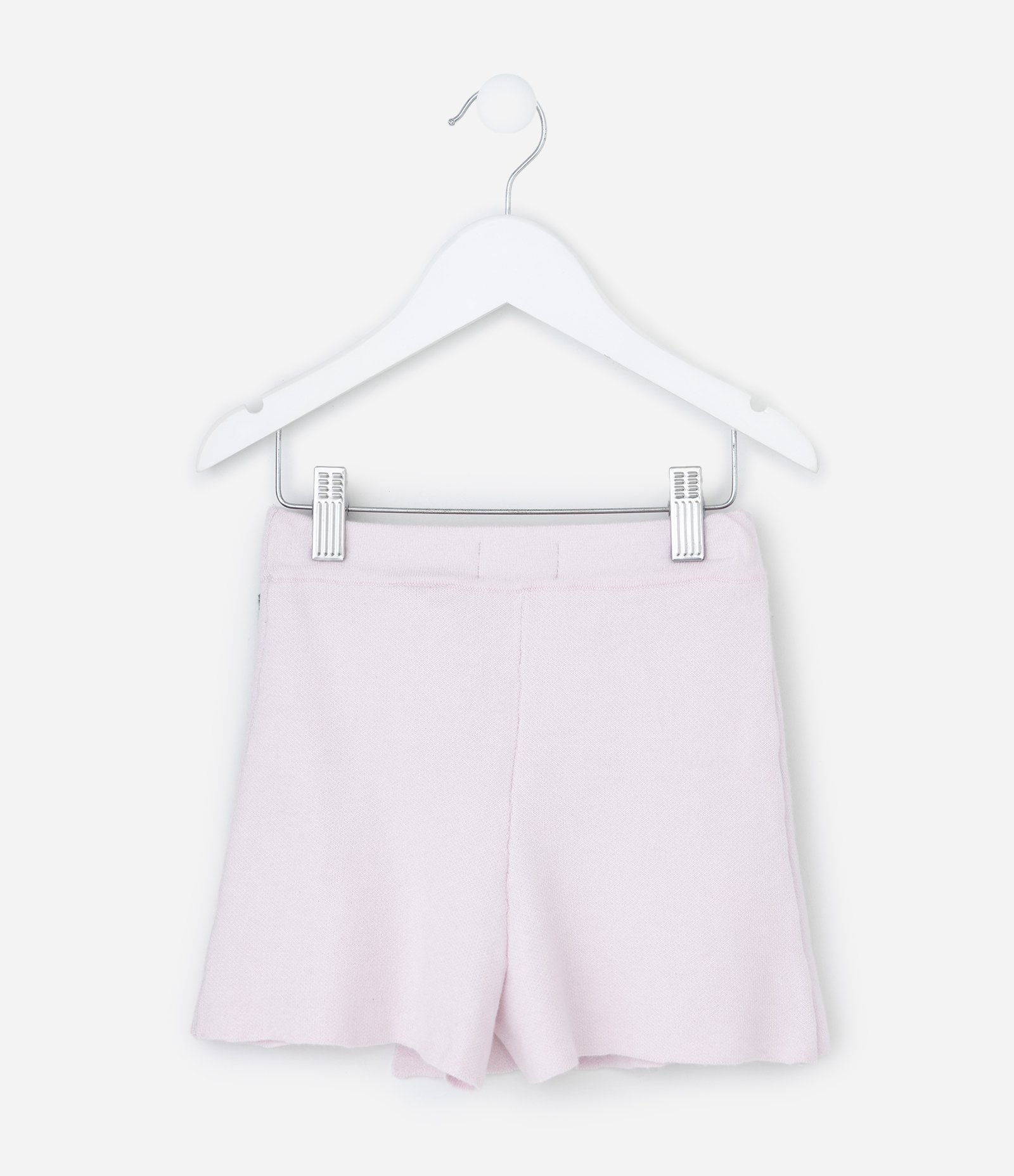 Short Saia Infantil com Laços Aplicados – Tam 1 a 5/6 Anos Rosa Claro 2