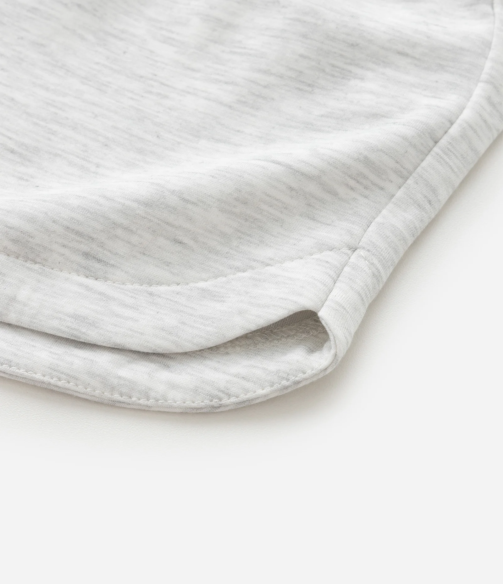 Short Moletom Infantil com Fundo Mescla Cinza 4