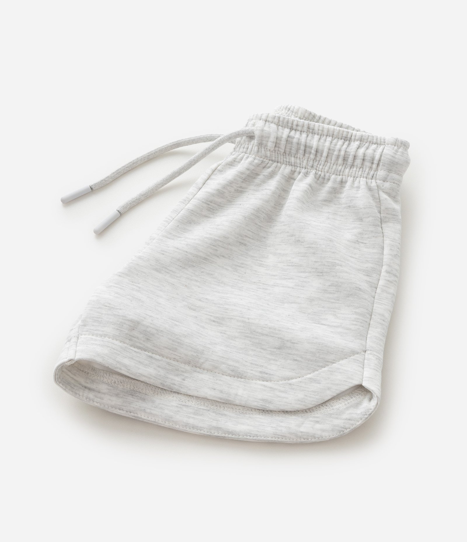 Short Moletom Infantil com Fundo Mescla Cinza 5