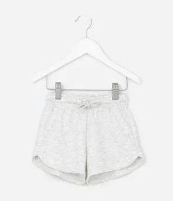 Short Moletom Infantil com Fundo Mescla