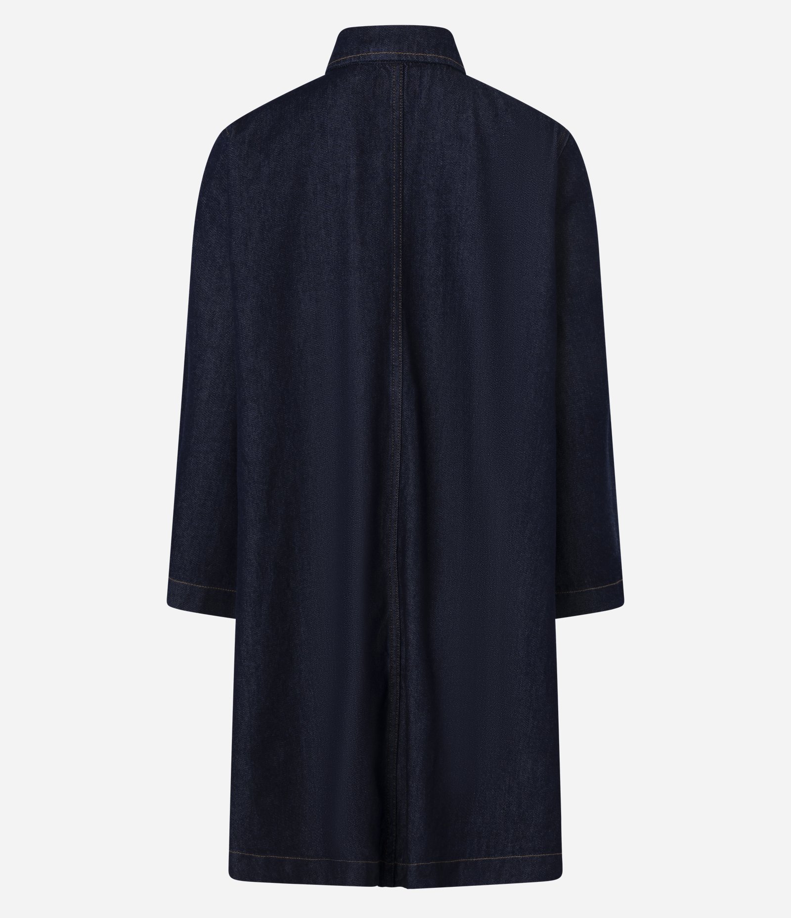 Vestido Curto Evasê em Jeans Azul 6