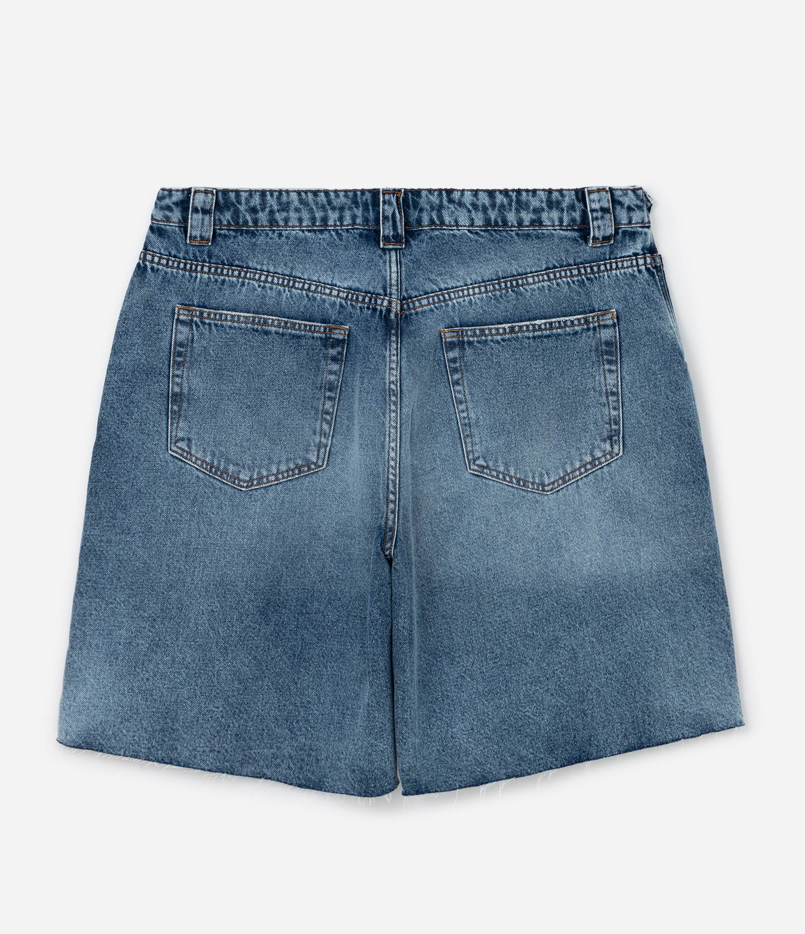 Bermuda Jorts em Jeans com Barra a Fio Curve & Plus Size Azul 6