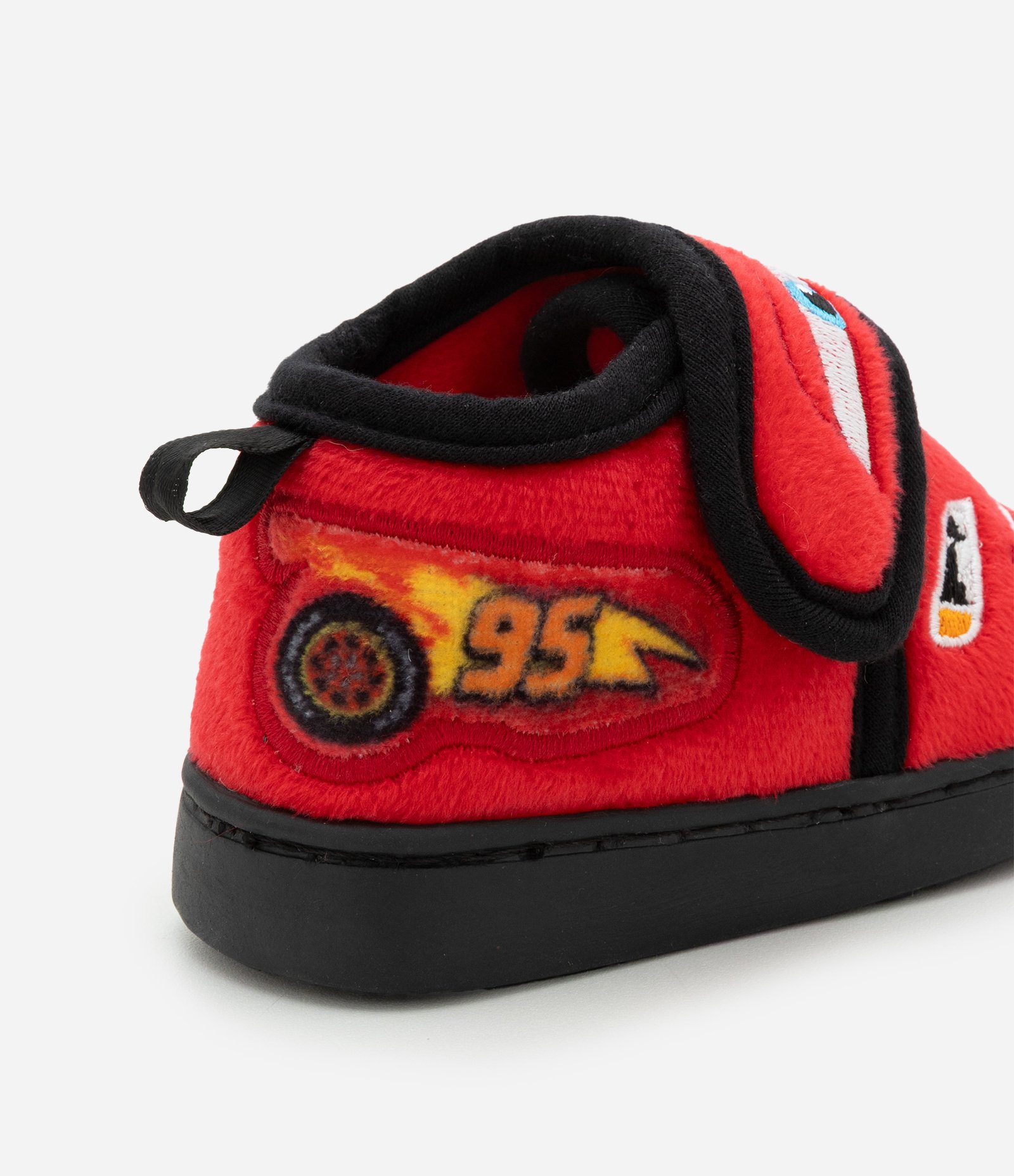Pantufa Infantil Fechada em Fleece com Estampa Carros Relâmpago McQueen – Tam 19/20 a 27/28 Vermelho 2