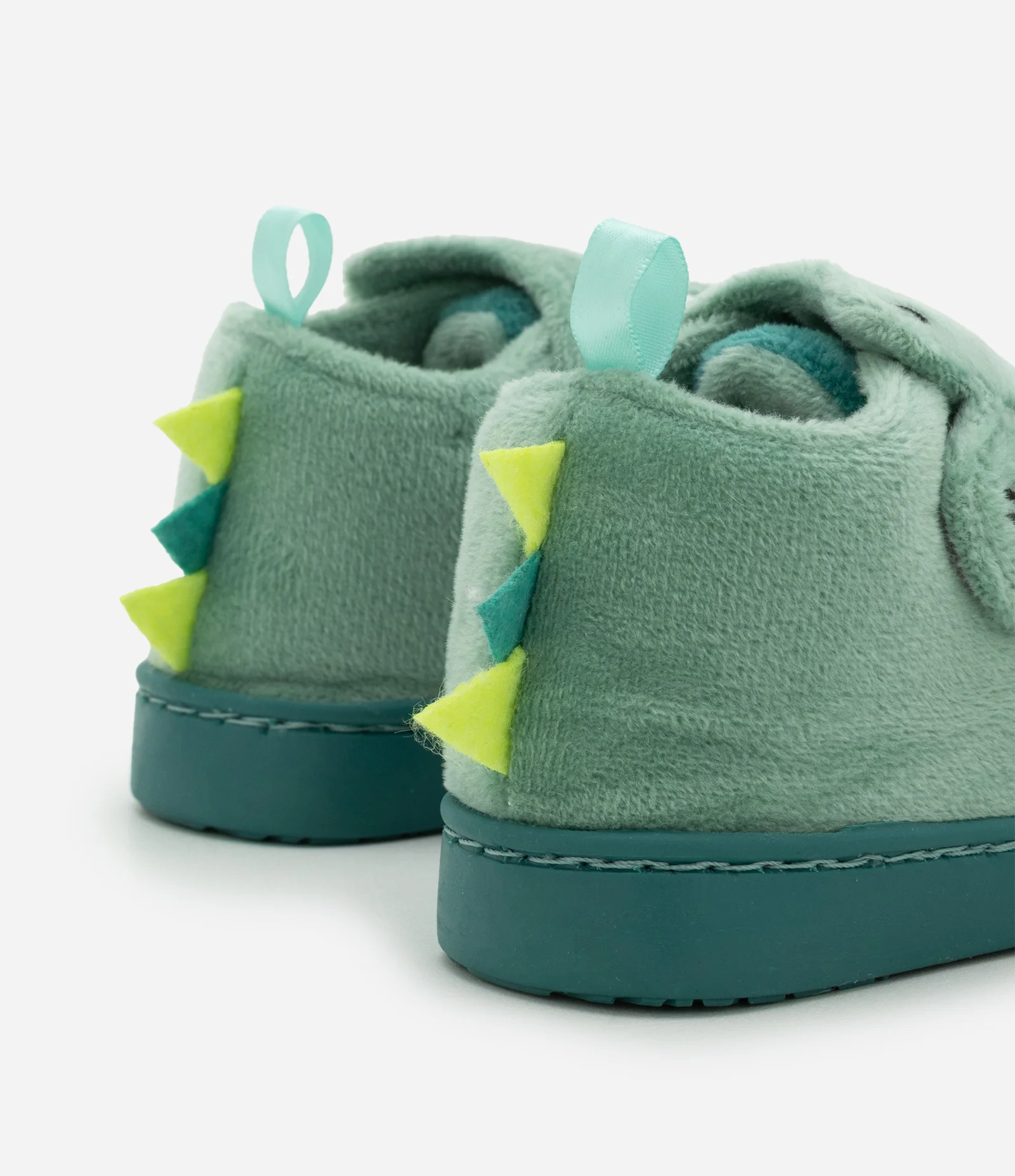 Pantufa Infantil Fechada com Cristas de Dinossauro – Tam 19 a 28 Verde 2