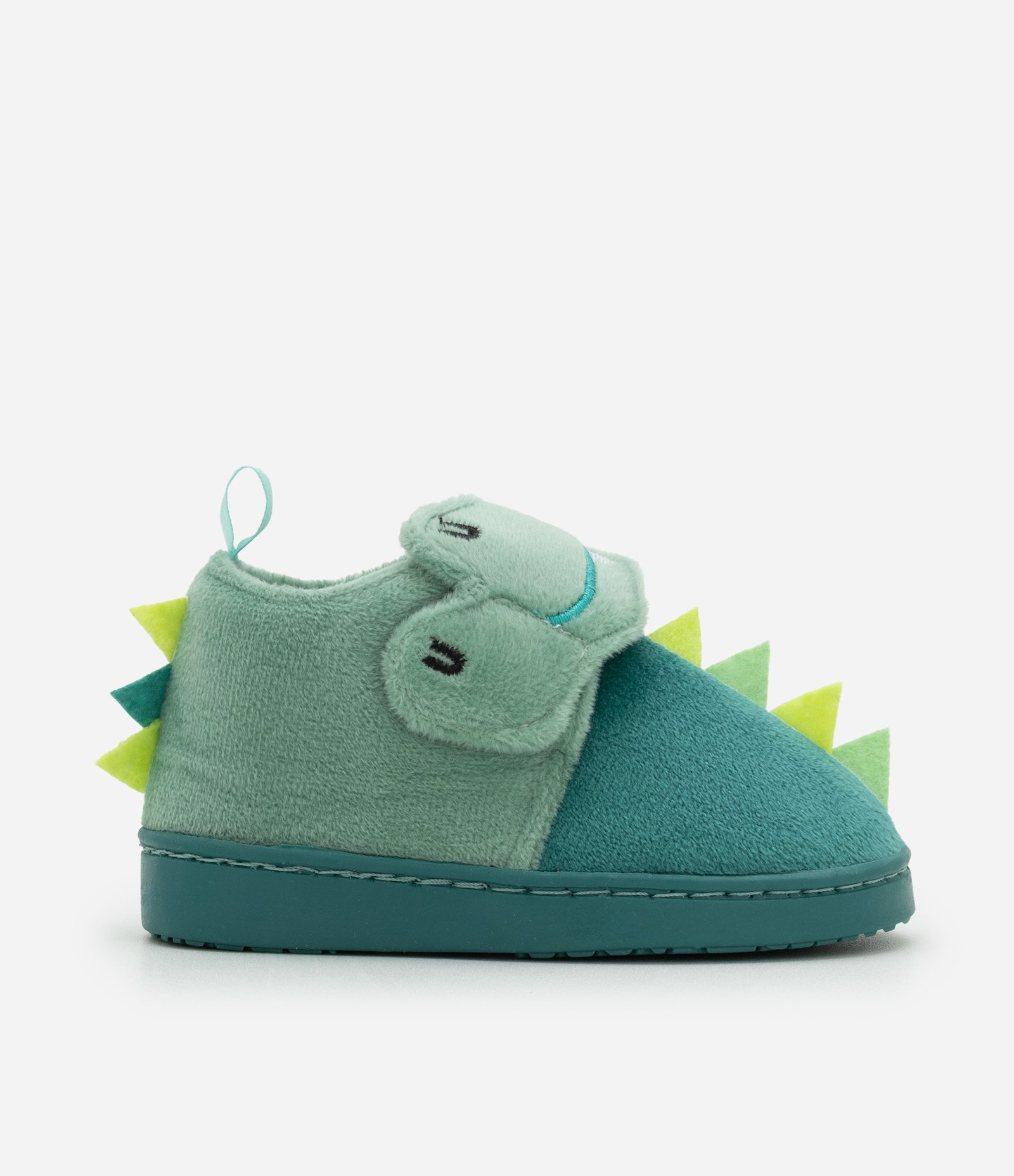 Pantufa Infantil Fechada com Cristas de Dinossauro – Tam 19 a 28 Verde 4