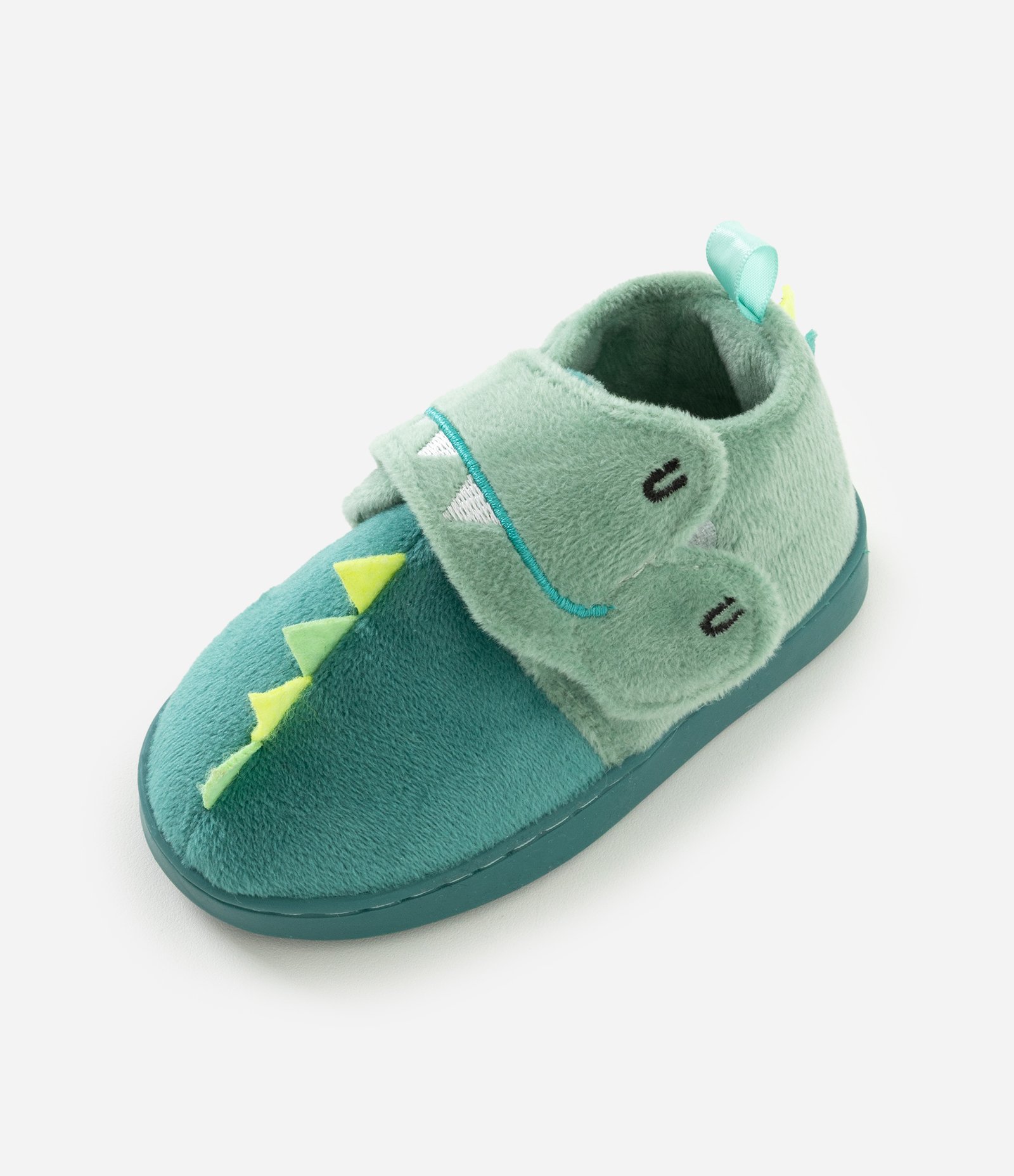 Pantufa Infantil Fechada com Cristas de Dinossauro – Tam 19 a 28 Verde 5