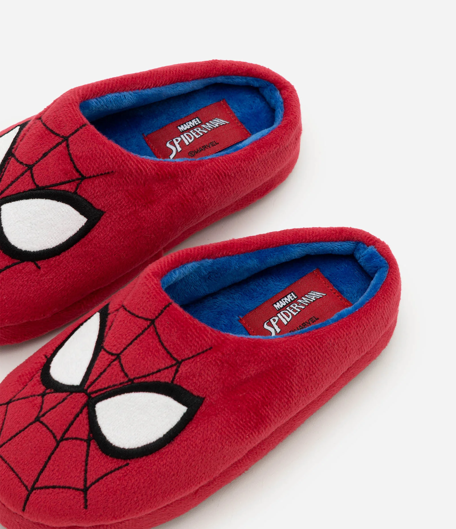 Pantufa Infantil Homem-Aranha em Fleece - Tam 27 ao 36 Vermelho 2