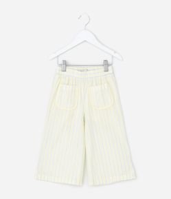 Calça Infantil em Tricoline Listrada com Bolsos  – Tam 1 a 5/6 Anos