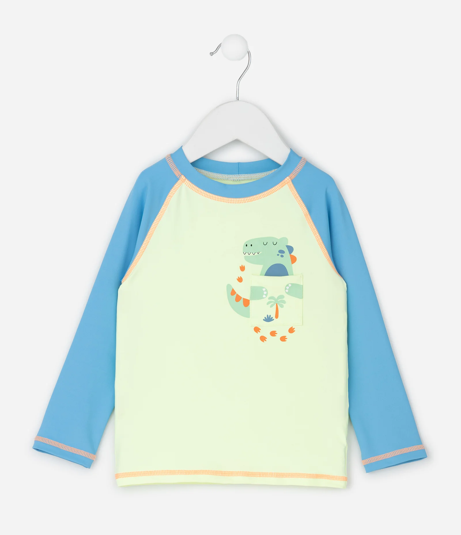 Conjunto Infantil Camiseta UV e Sunga Praia Tam 1 a 4 Verde 2