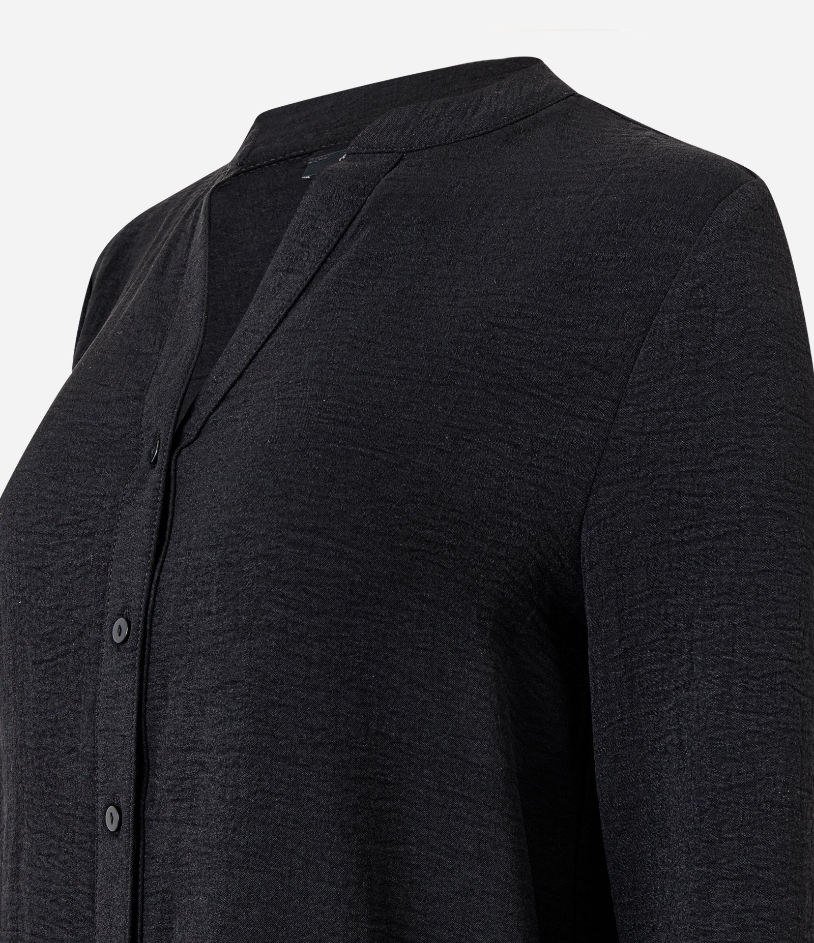Camisa em Airflow com Gola Padre Preto 2