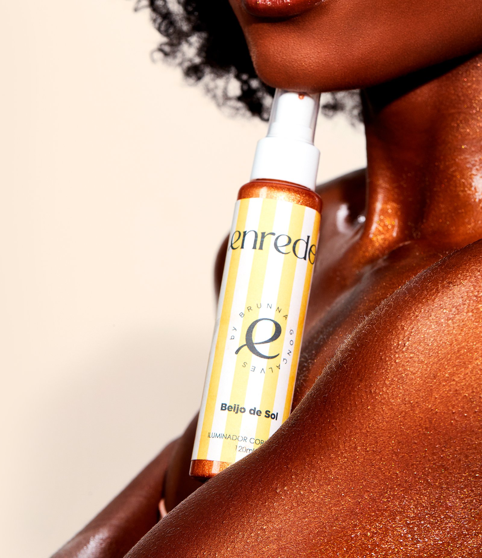 Iluminador Corporal Beijo de Sol Enredo By Bruna Gonçalves 120G 12